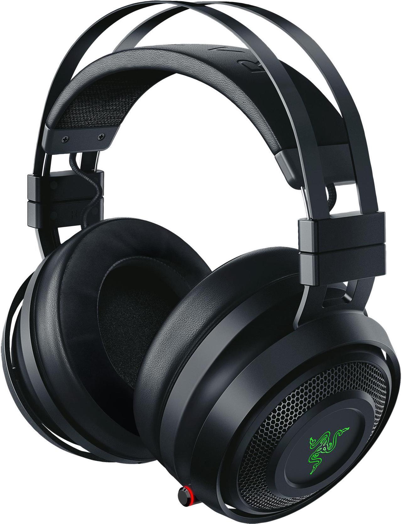 Main image of Razer Nari Ultimate Wireless 7.1 Surround Sound Gaming Headset: THX Audio & Haptic Feedback - Auto-Adjust Headband - Chroma RGB - Retractable Mic - For PC, PS4, PS5 - Black