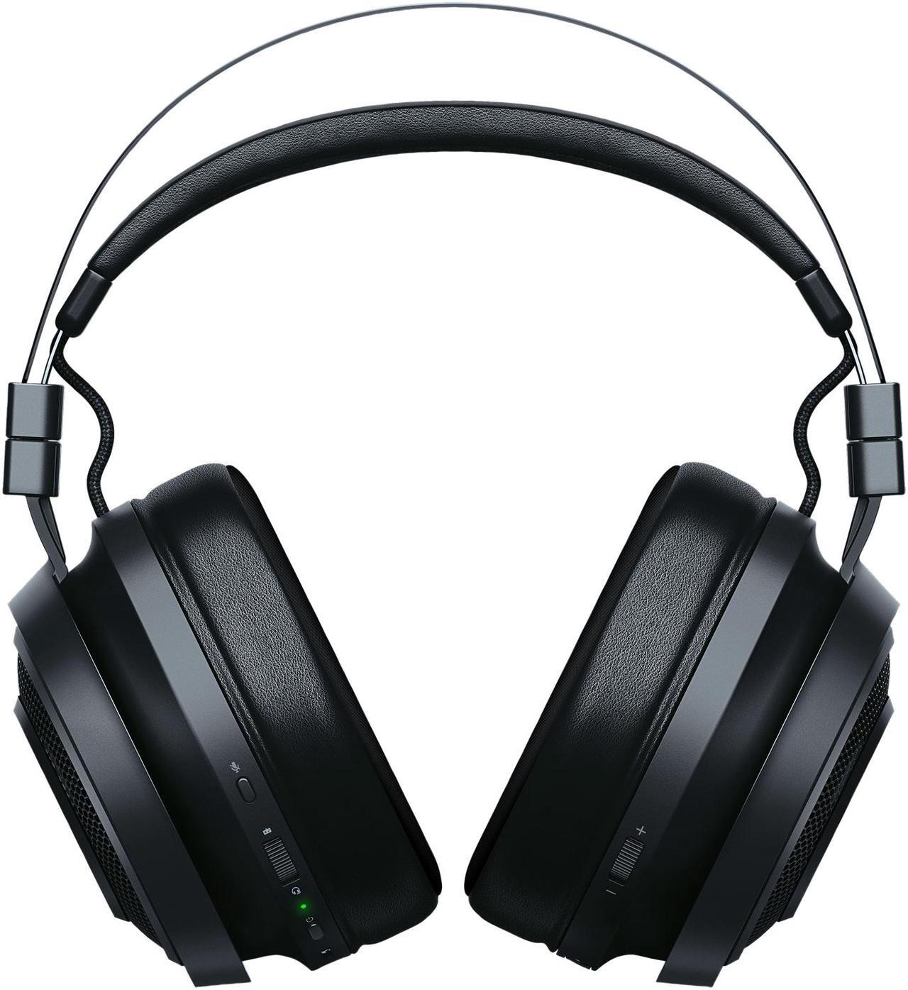 Alt view image 7 of 8 - Razer Nari Ultimate Wireless 7.1 Surround Sound Gaming Headset: THX Audio & Haptic Feedback - Auto-Adjust Headband - Chroma RGB - Retractable Mic - For PC, PS4, PS5 - Black