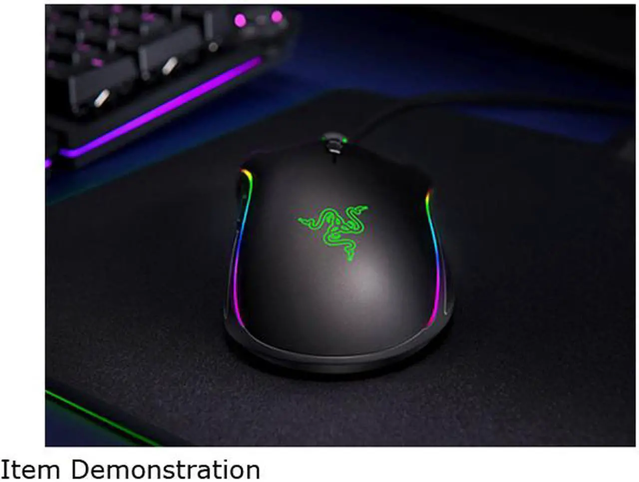 Alt view image 5 of 5 - Razer Mamba Elite RZ01-02560100-R3M1 Black 9 Buttons Tilt Wheel USB Wired Optical 16000 dpi Gaming Mice