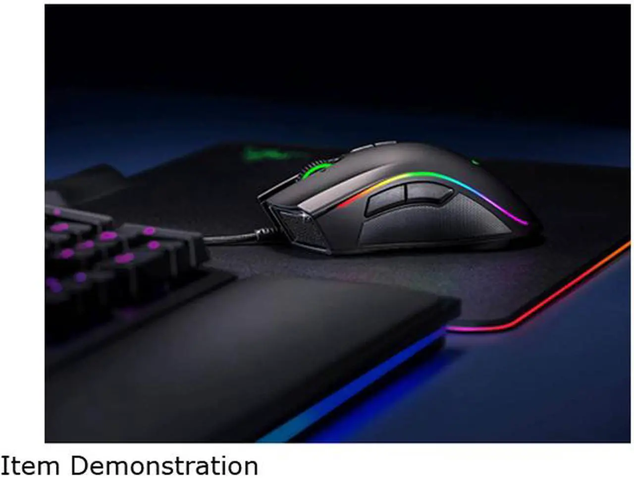 Alt view image 6 of 5 - Razer Mamba Elite RZ01-02560100-R3M1 Black 9 Buttons Tilt Wheel USB Wired Optical 16000 dpi Gaming Mice