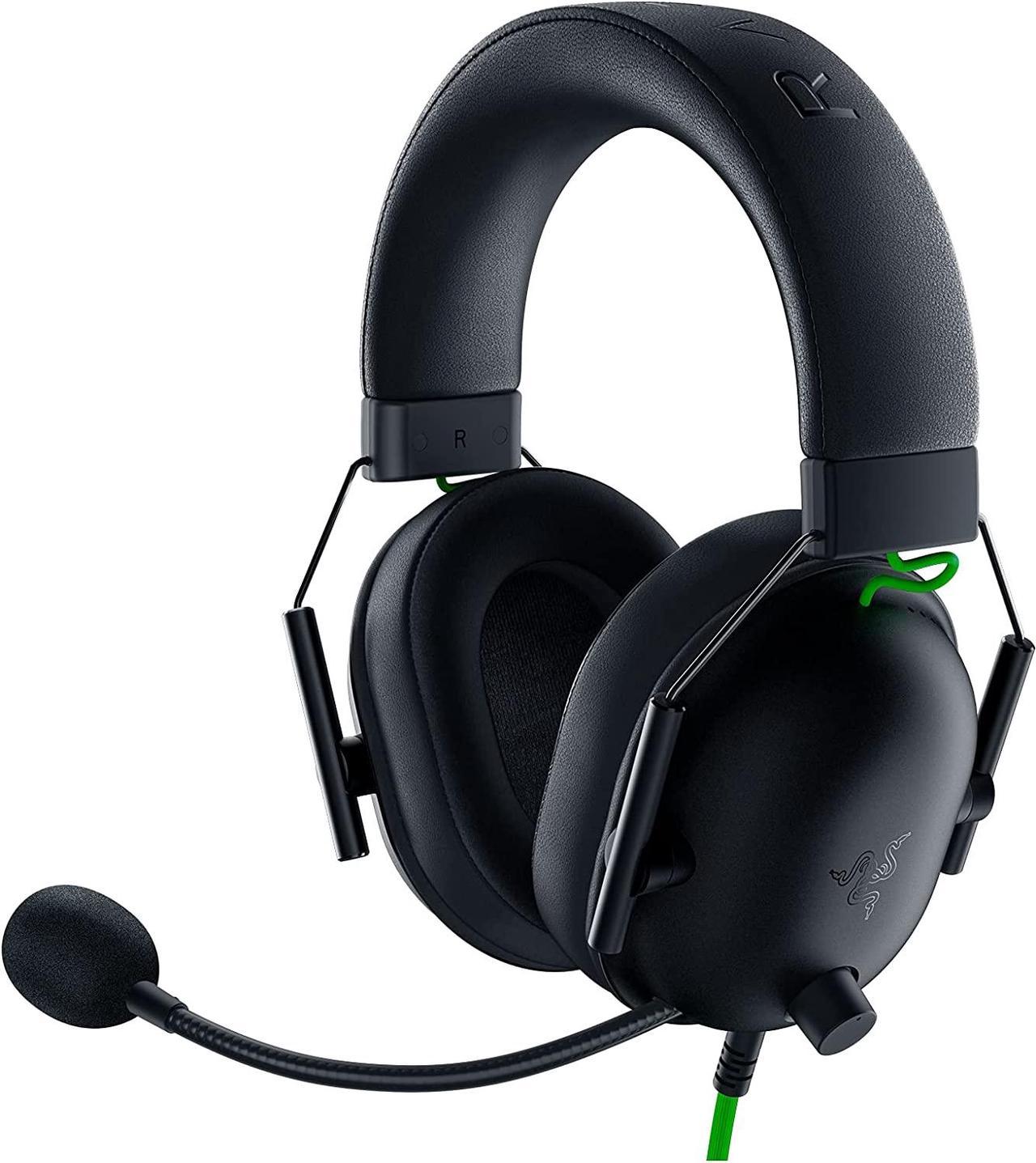 Razer BlackShark V2 X Gaming Headset: 7.1 Surround Sound - 50mm Drivers - Memory Foam Cushion - for PC, PS4, PS5, Switch, Xbox One, Xbox Series X|S, Mobile - USB Connection – Classic Black