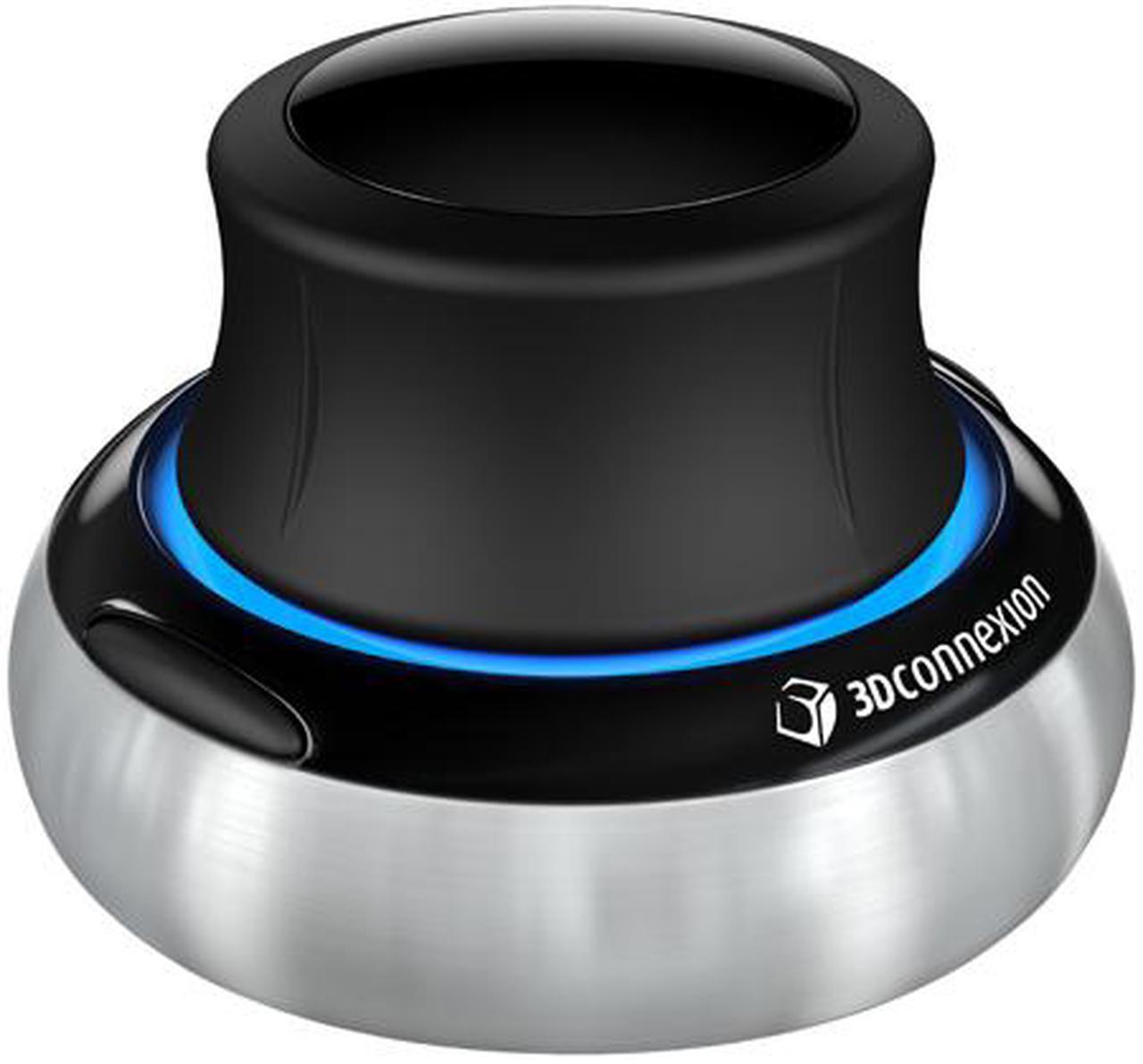 Alt view image 2 of 6 - 3Dconnexion 3DX-700028 Silver/Black 2 Buttons USB Optical SpaceNavigator SE