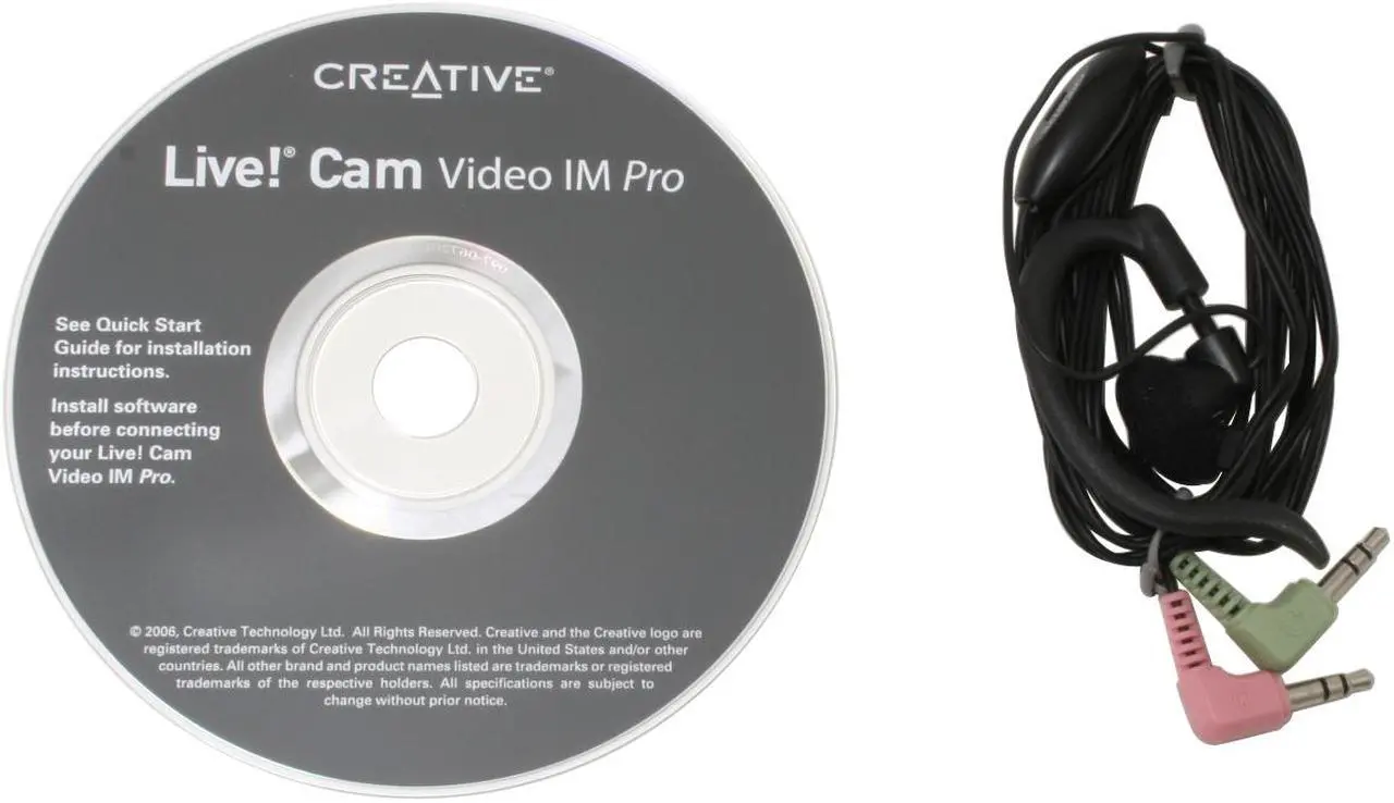 Alt view image 5 of 6 - Creative Live! Cam Video IM 0.3 MP Effective Pixels USB 2.0 WebCam
