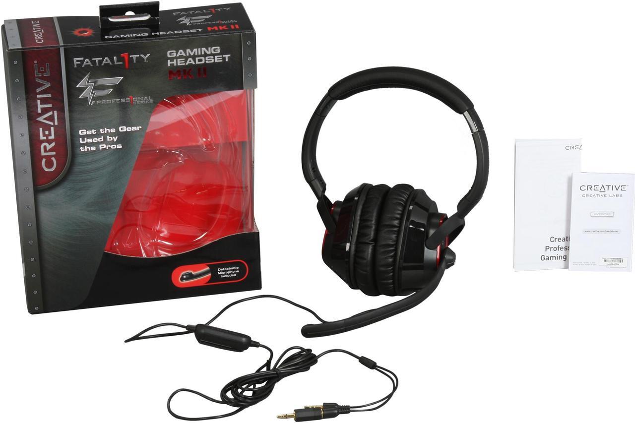Alt view image 7 of 7 - Creative Fatal1ty Professional Series Gaming Headset MKII