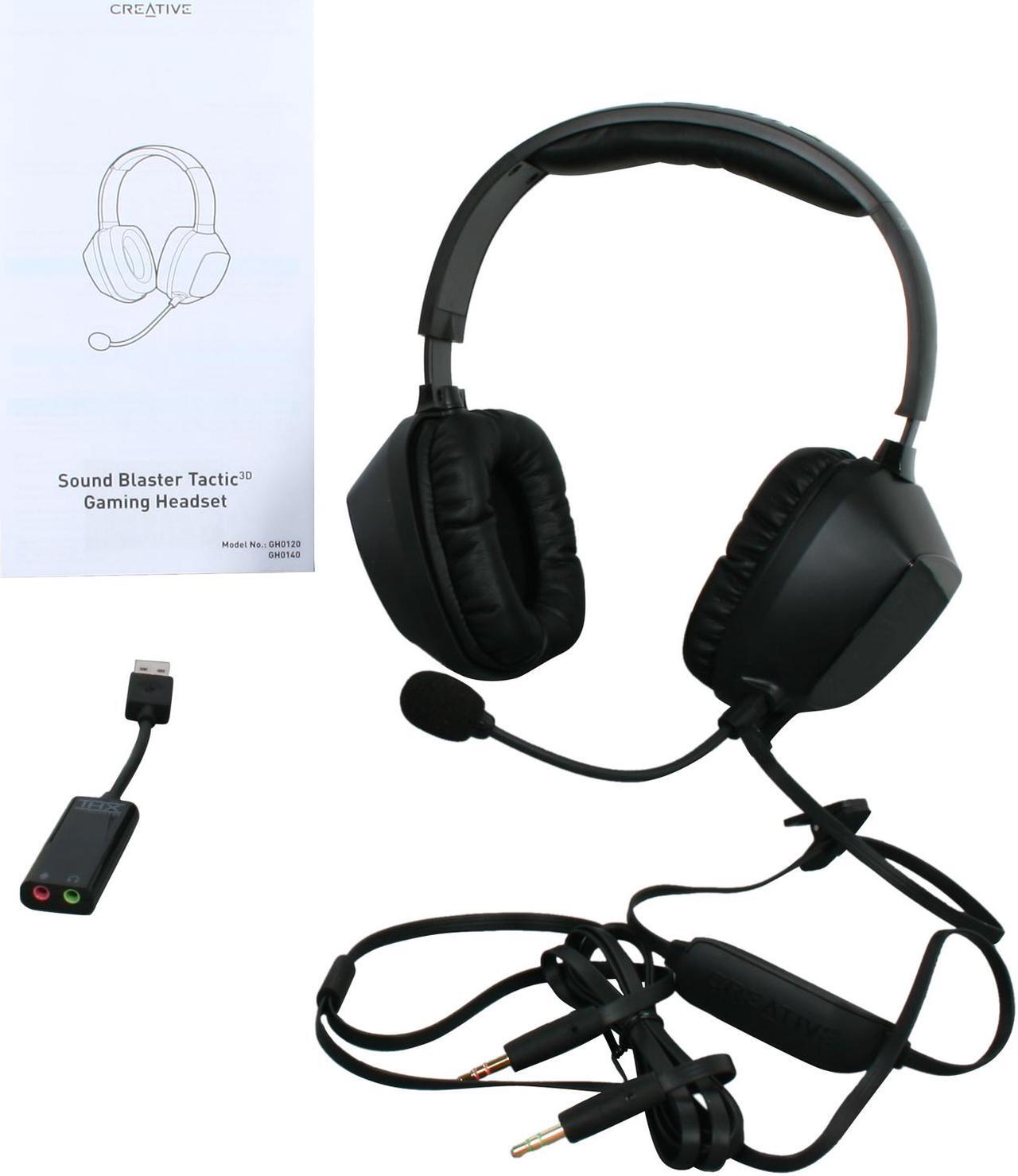 Alt view image 5 of 6 - Creative Sound Blaster Tactic 3D Alpha 3.5mm/ USB Connector Circumaural Gaming Headset