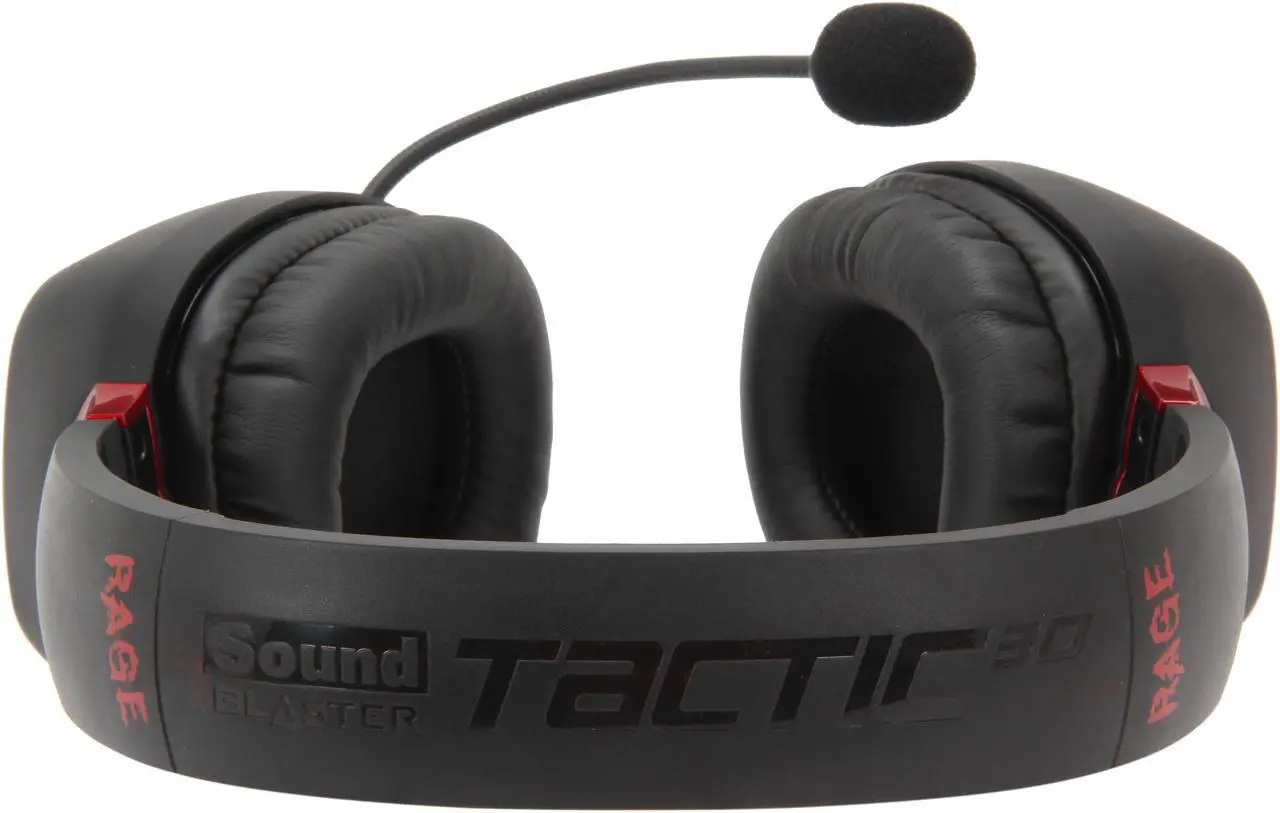 Alt view image 5 of 7 - Creative Sound Blaster Tactic3D Rage USB Connector Circumaural Gaming Headset