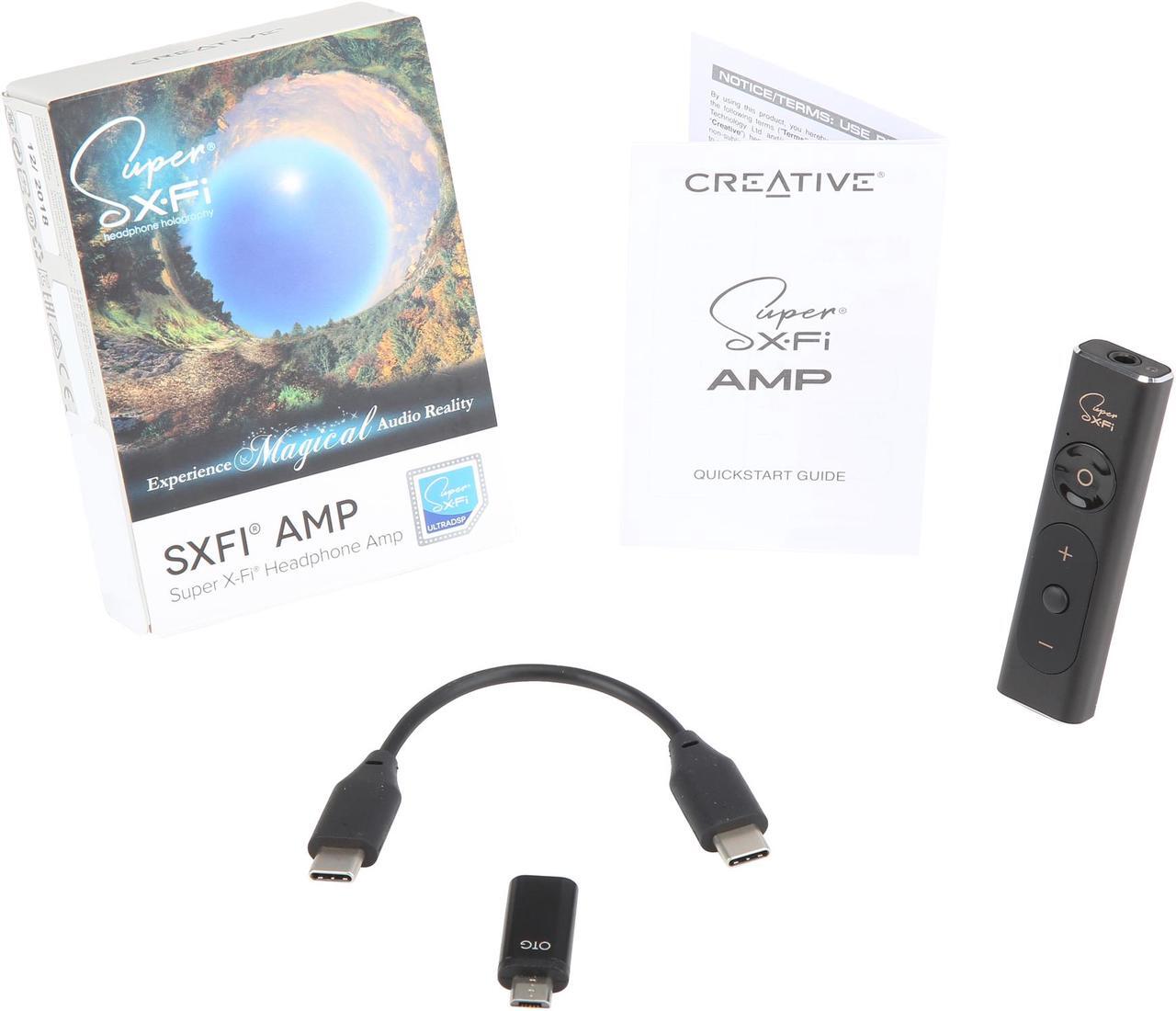 Alt view image 7 of 6 - Creative Labs SXFI AMP SUPER X-FI® Headphone AMP For Android Users