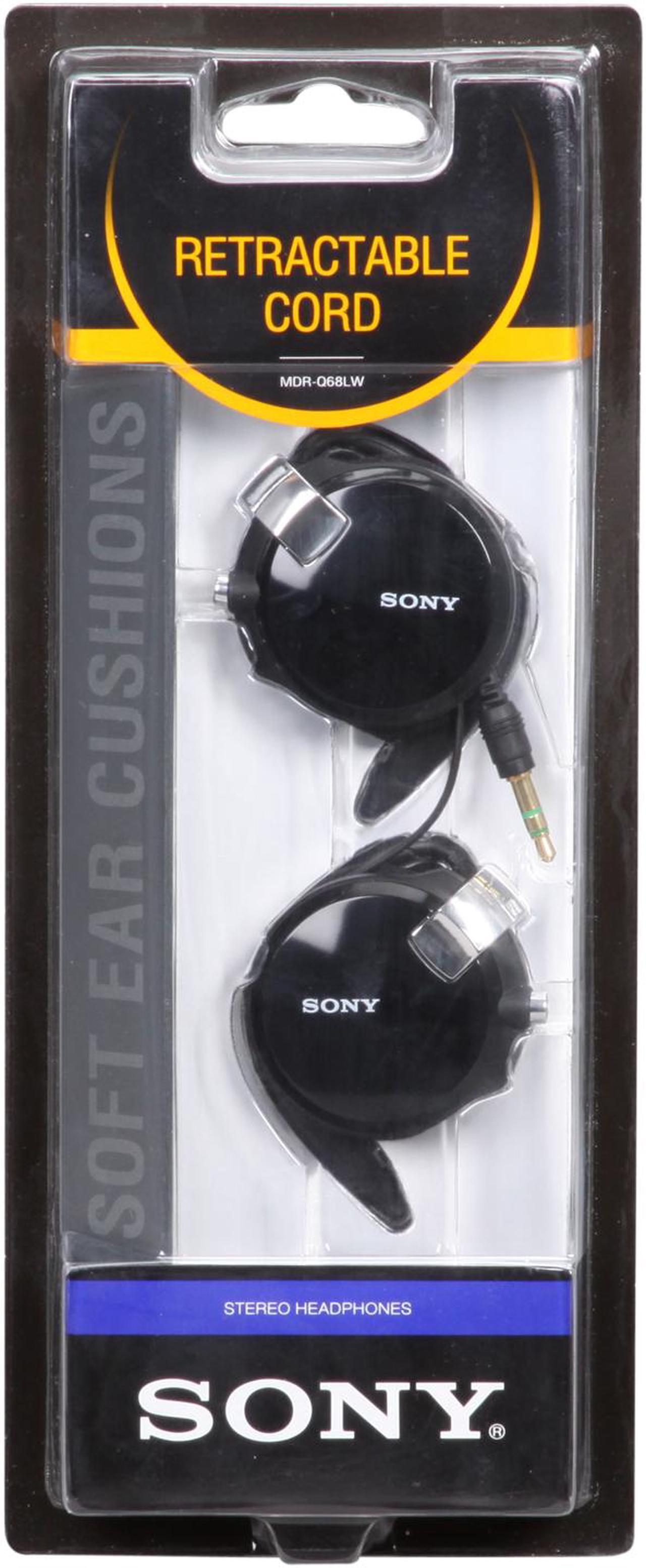 Alt view image 2 of 2 - SONY MDR-Q68LW 3.5mm Gold-Plated Connector Clip-on Headphone with Retractable Cord
