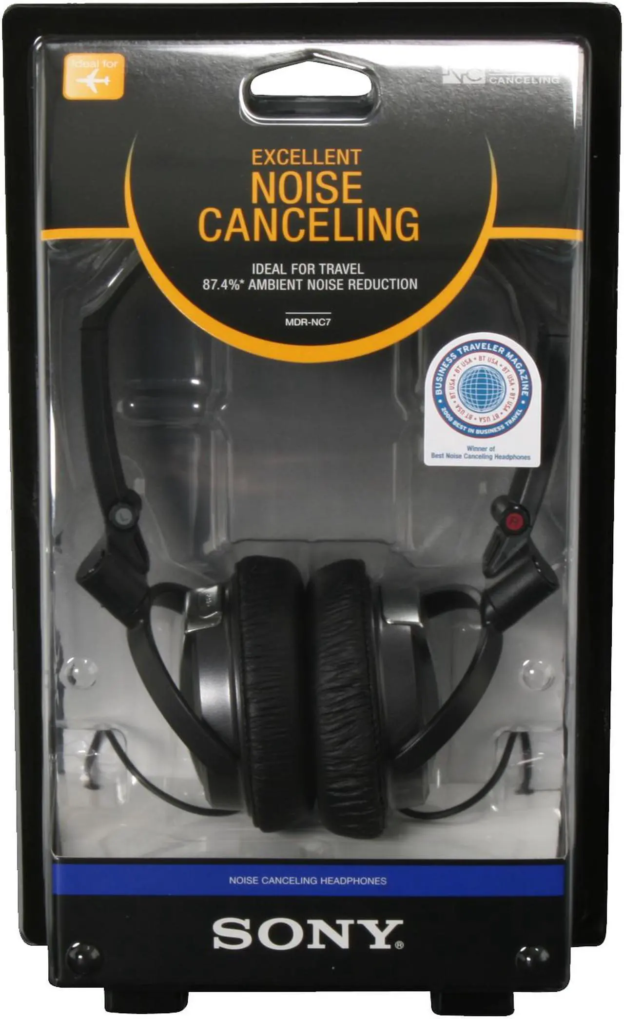 Alt view image 5 of 5 - SONY - Noise Canceling Headphones (MDR-NC7/BLK)