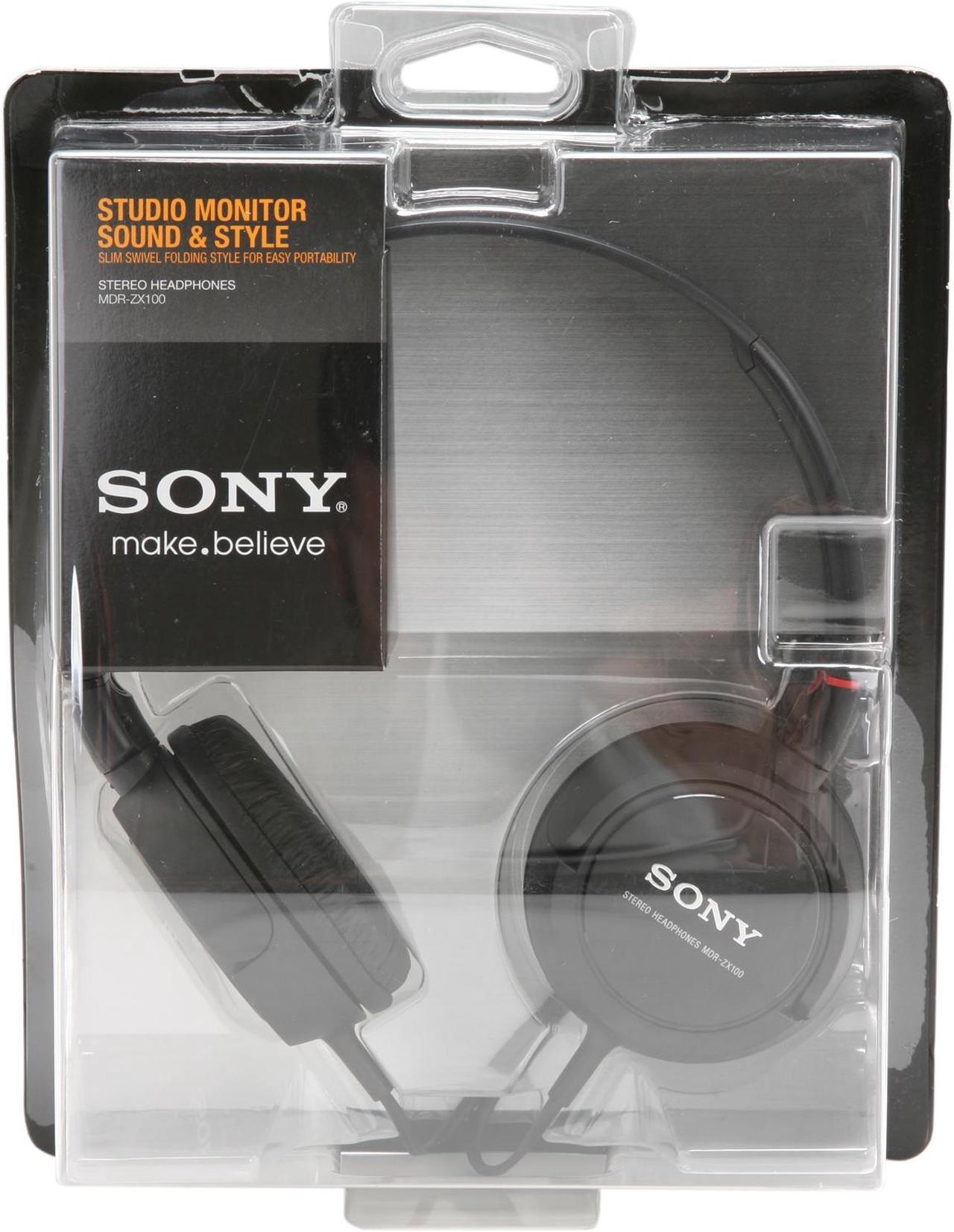 Alt view image 4 of 5 - SONY Black MDR-ZX100/BLK 3.5mm Connector Supra-aural Stereo Headphone
