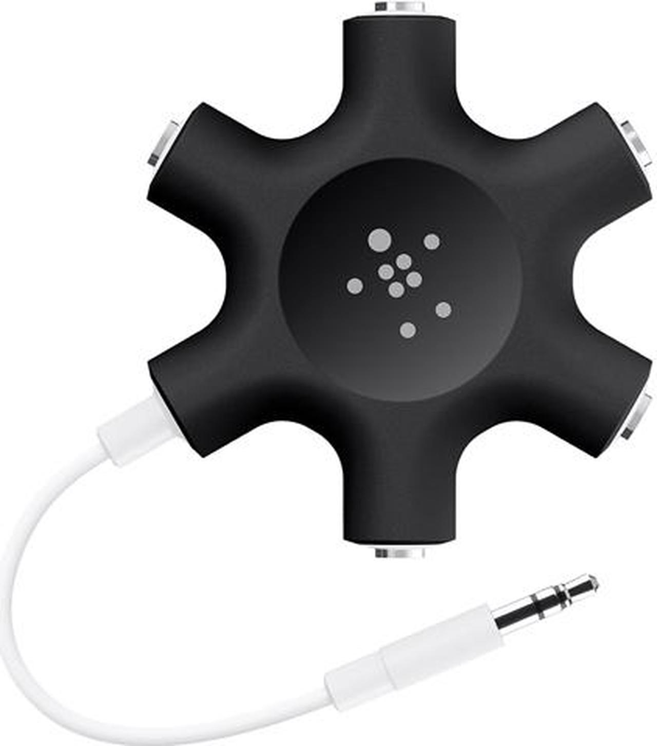 Belkin Black F8Z274BTBLK 3.5mm Connector RockStar - Headphones Splitter