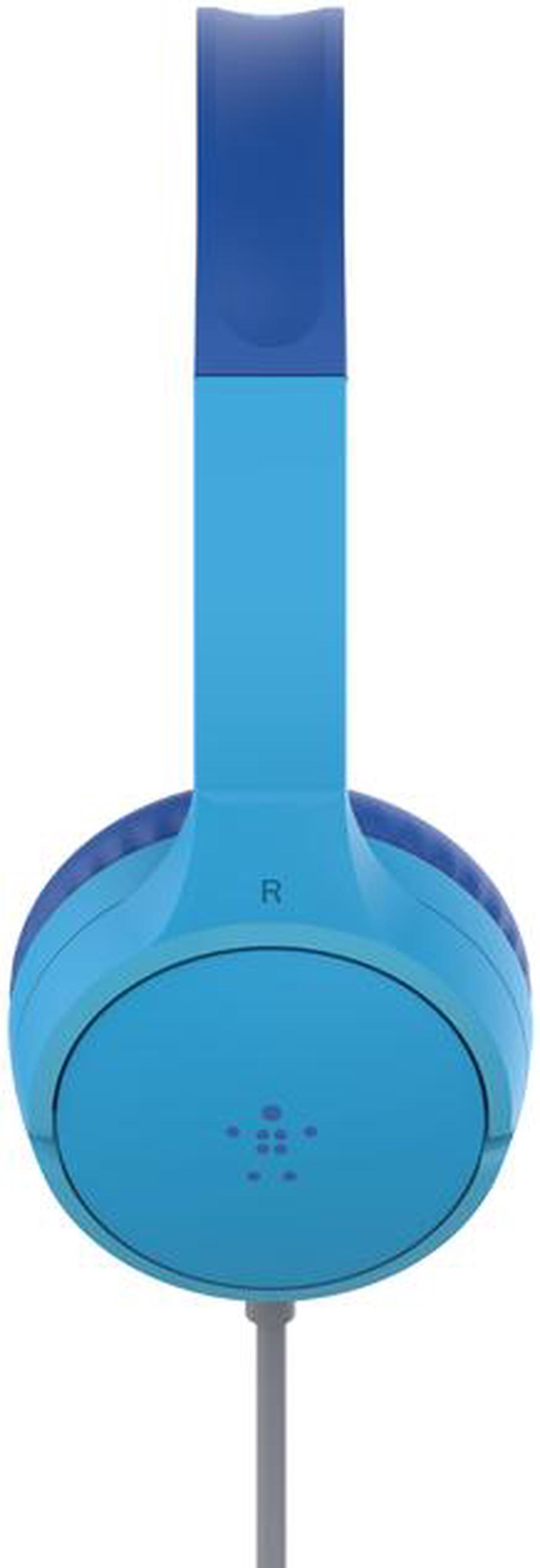 Alt view image 3 of 4 - Belkin SoundForm Mini Blue Wired On-Ear Headphones for Kids AUD004BTBL