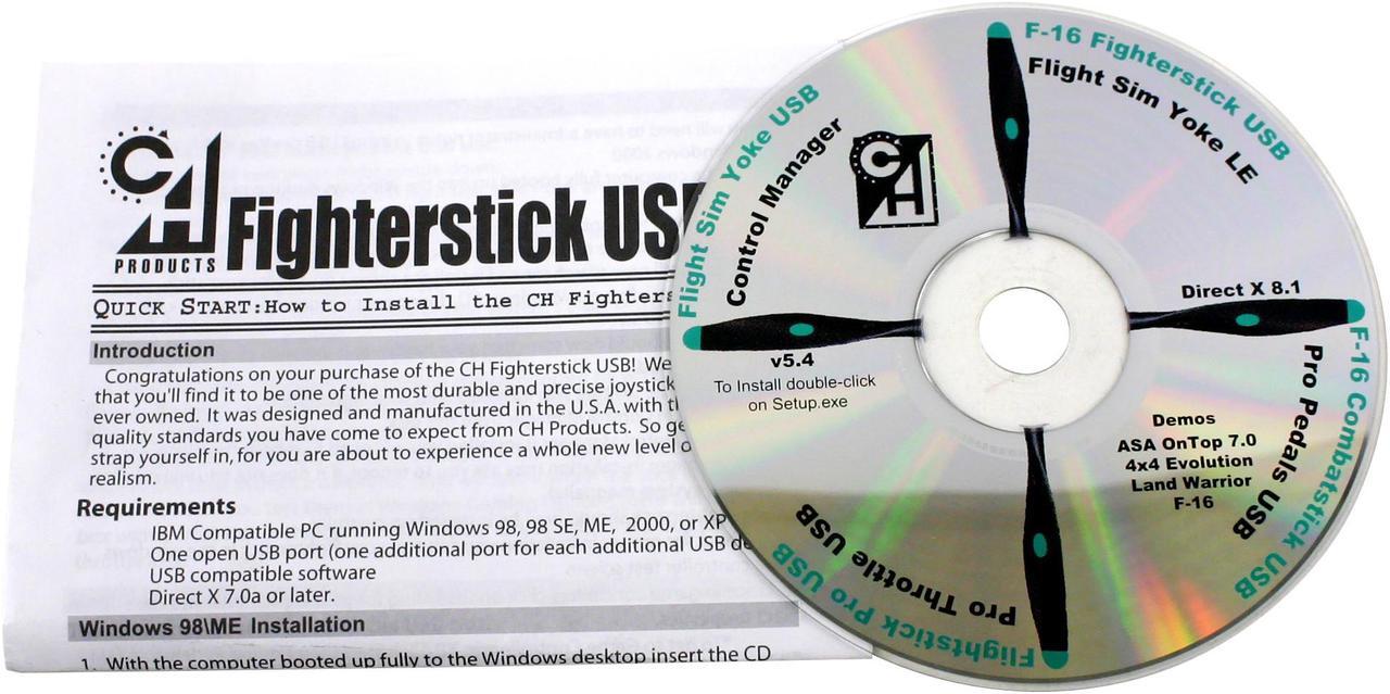 Alt view image 4 of 5 - CH Products 200-571 USB FighterStick