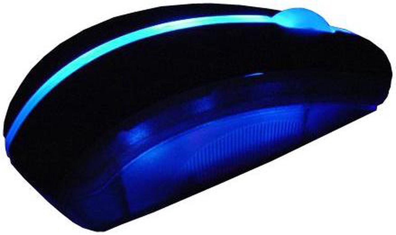 Main image of Sunbeam FireLine MS-2011-BK-BL Black/Blue 3 Buttons 1 x Wheel USB Wired Optical Illuminated Mouse