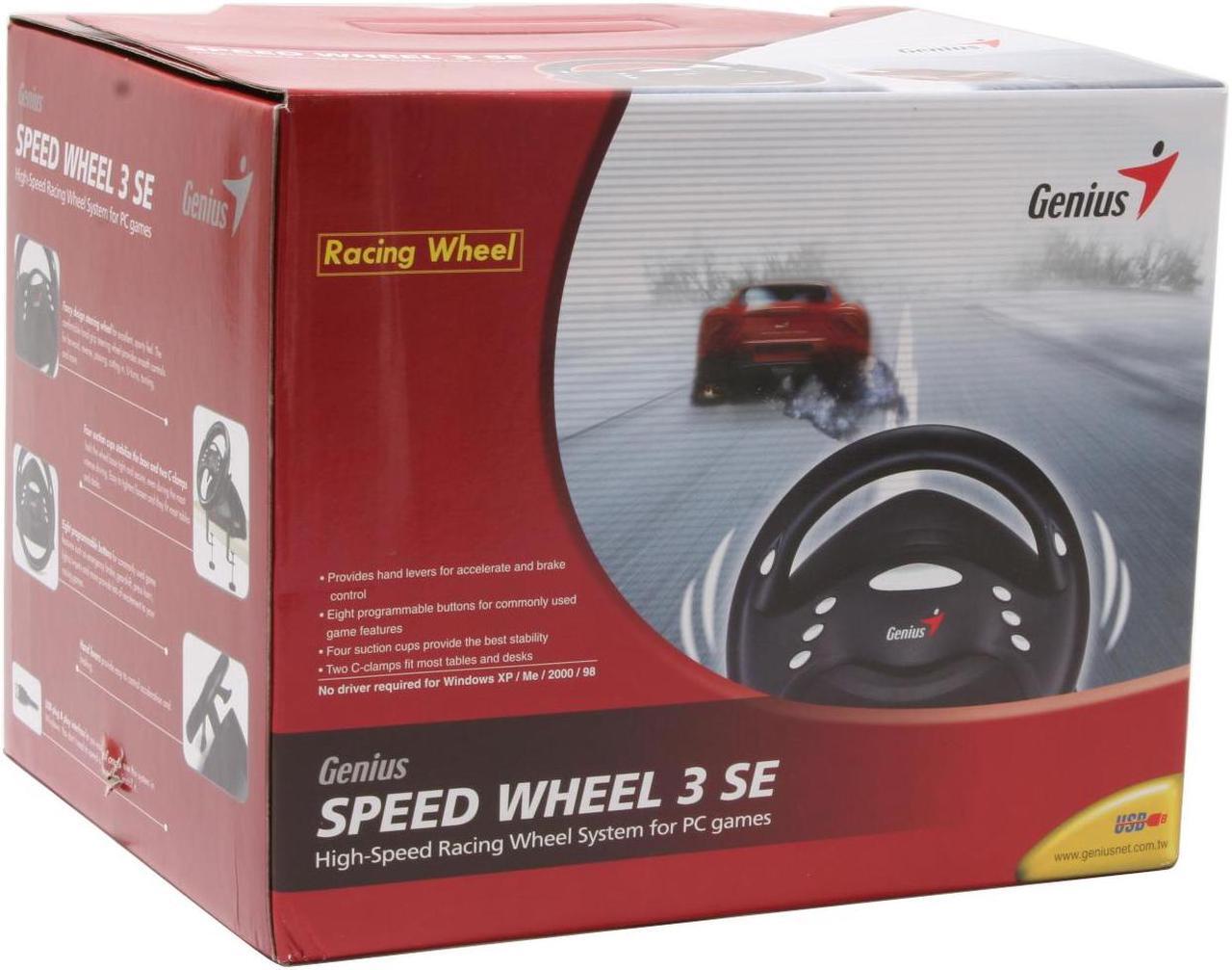 Alt view image 4 of 4 - Genius SpeedWheel 3 SE High-Speed Racing Wheel System for PC games