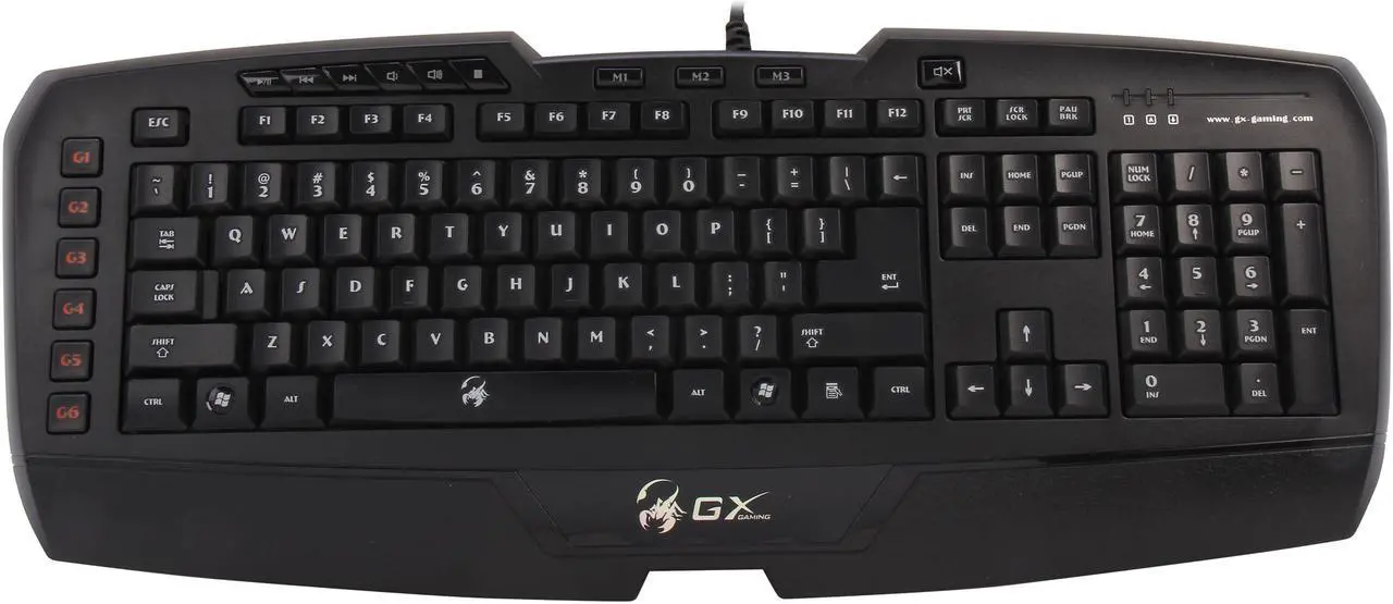 Alt view image 2 of 4 - Genius GX-Gaming Imperator Black USB Wired Gaming MMO/RTS Keyboard