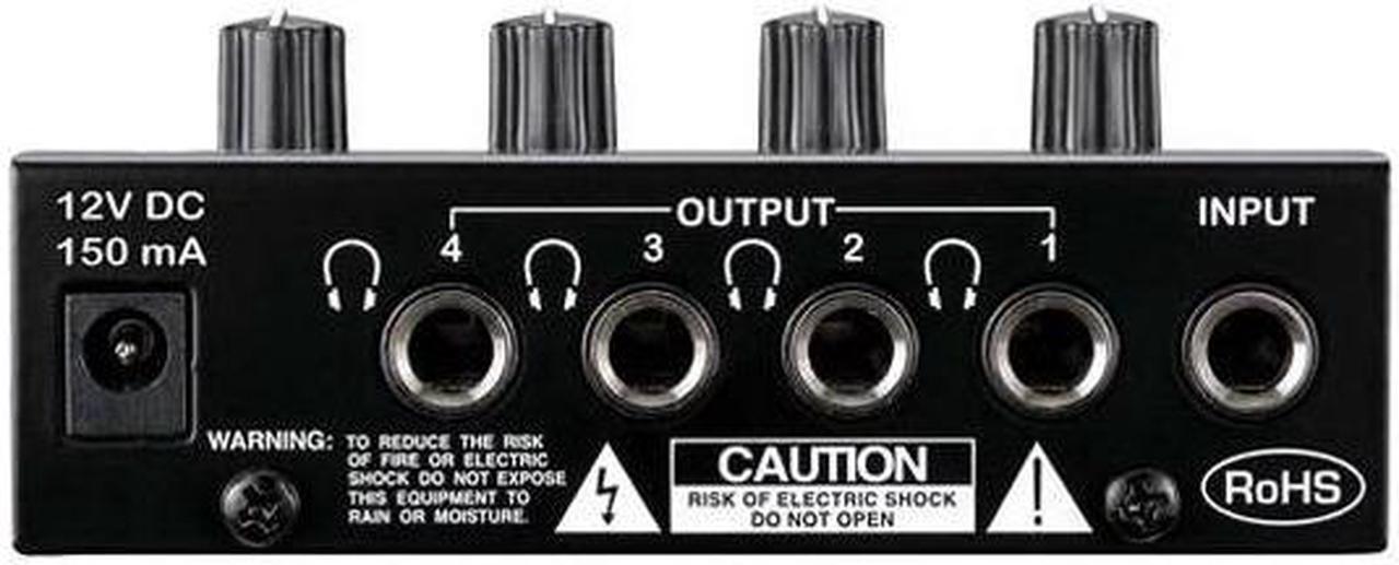 Alt view image 3 of 3 - Pyle Pro PHA40 Heapones 4 Channel Amplifier
