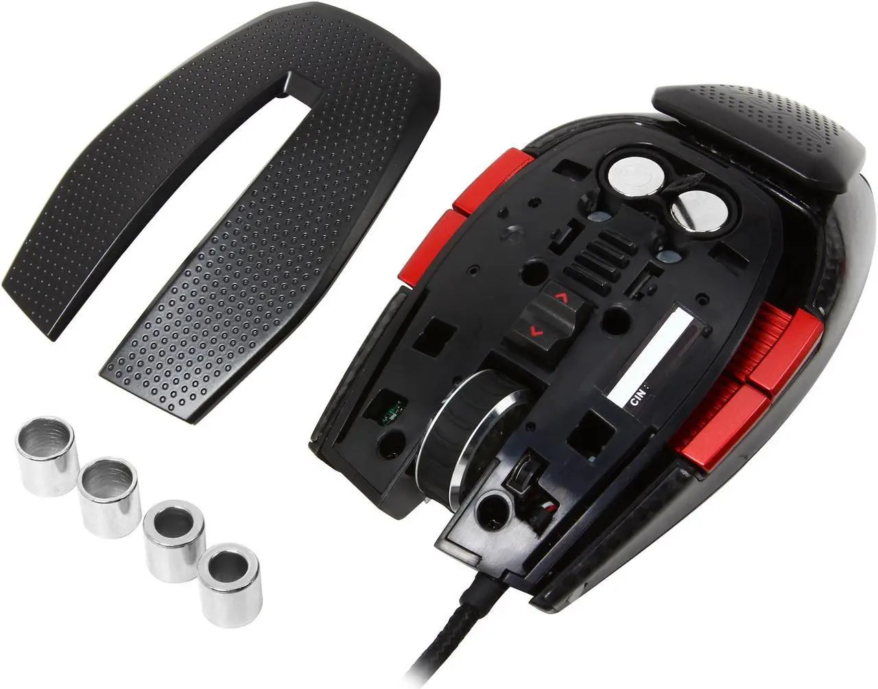 Alt view image 6 of 7 - EVGA TORQ X10 Carbon 901-X1-1102-KR Black 9 Buttons 1 x Wheel USB Wired Laser Gaming Mouse