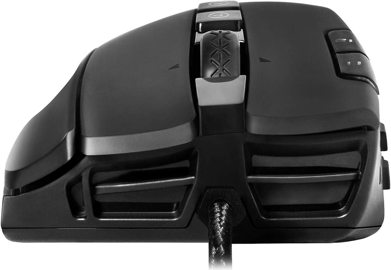 Alt view image 2 of 19 - EVGA X15 MMO Gaming Mouse, 8k, Wired, Black, Customizable, 16,000 DPI, 5 Profiles, 20 Buttons, Ergonomic 904-W1-15BK-KR