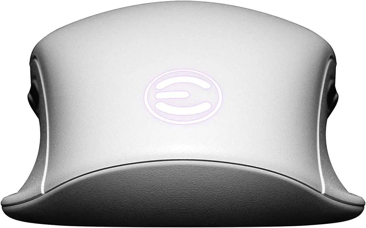 Alt view image 3 of 9 - EVGA X12 Gaming Mouse, 8k, Wired, White, Customizable, Dual Sensor, 16,000 DPI, 5 Profiles, 8 Buttons, Ambidextrous Light Weight, RGB, 905-W1-12WH-KR