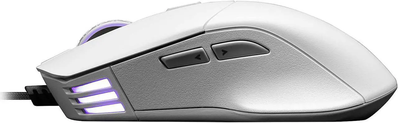 Alt view image 5 of 9 - EVGA X12 Gaming Mouse, 8k, Wired, White, Customizable, Dual Sensor, 16,000 DPI, 5 Profiles, 8 Buttons, Ambidextrous Light Weight, RGB, 905-W1-12WH-KR