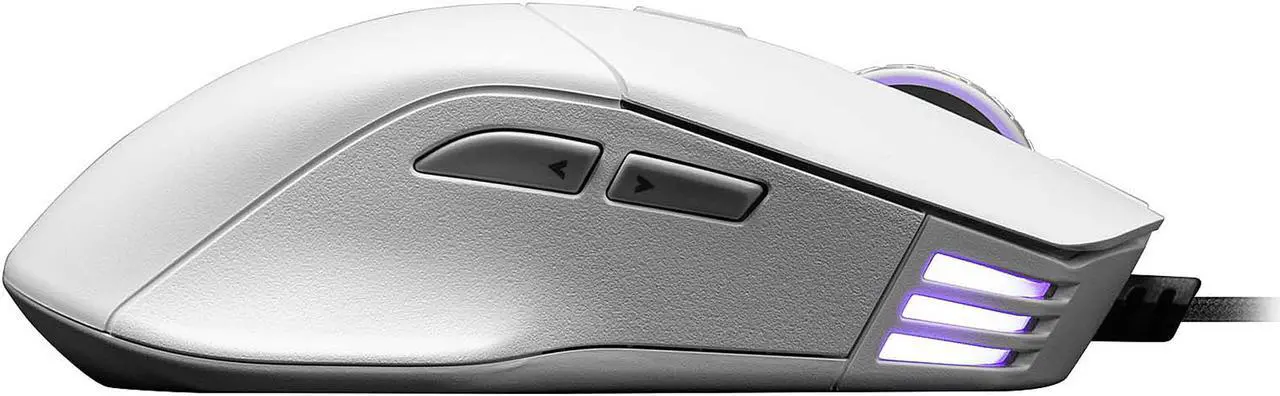 Alt view image 4 of 9 - EVGA X12 Gaming Mouse, 8k, Wired, White, Customizable, Dual Sensor, 16,000 DPI, 5 Profiles, 8 Buttons, Ambidextrous Light Weight, RGB, 905-W1-12WH-KR