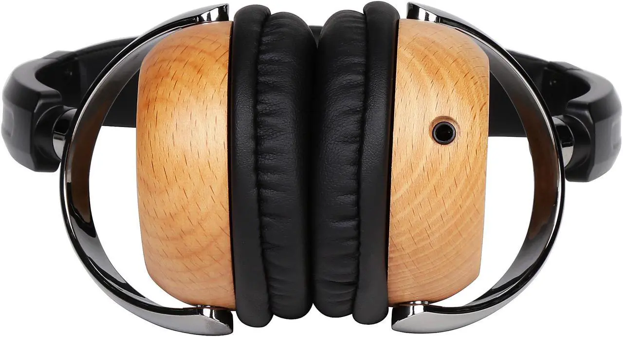 Alt view image 7 of 7 - Rosewill Prelude On-Ear Wood Headphones, In-Line Volume Control Switch and Microphone, Genuine Beech Wood Swivel Ear Cups, RWH-001