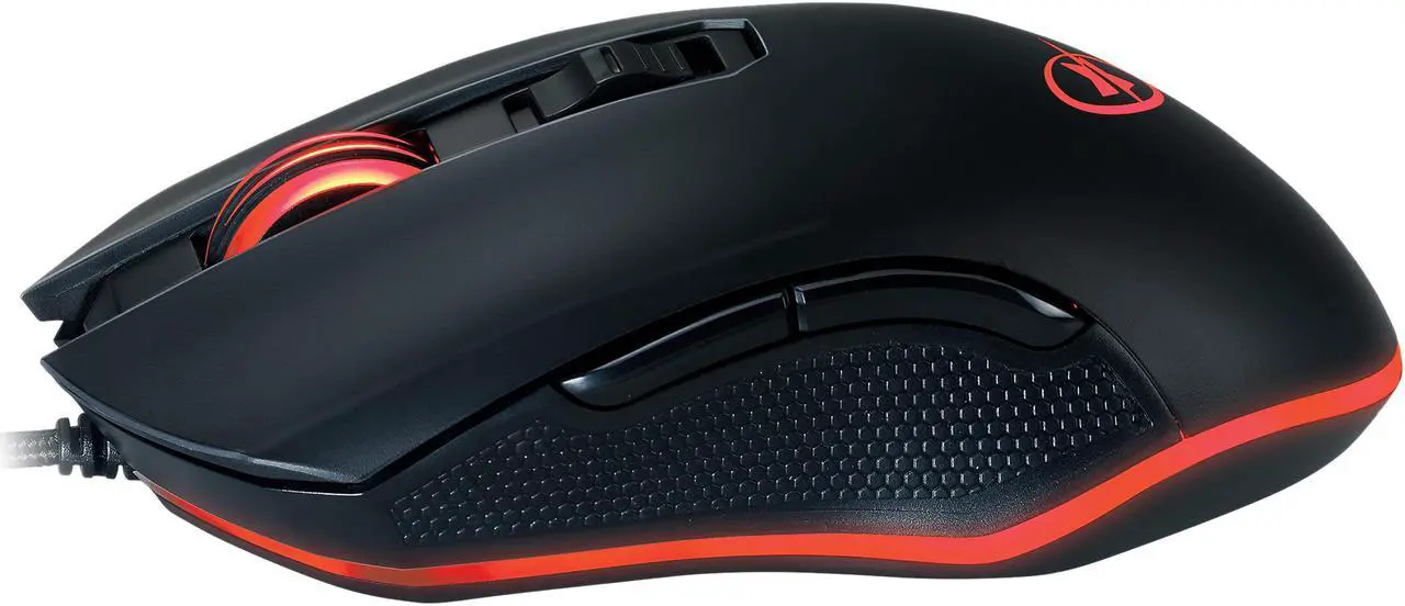 Alt view image 4 of 5 - Rosewill NEON M57- 4000 dpi RGB Backlit Optical Wired Gaming Mouse
