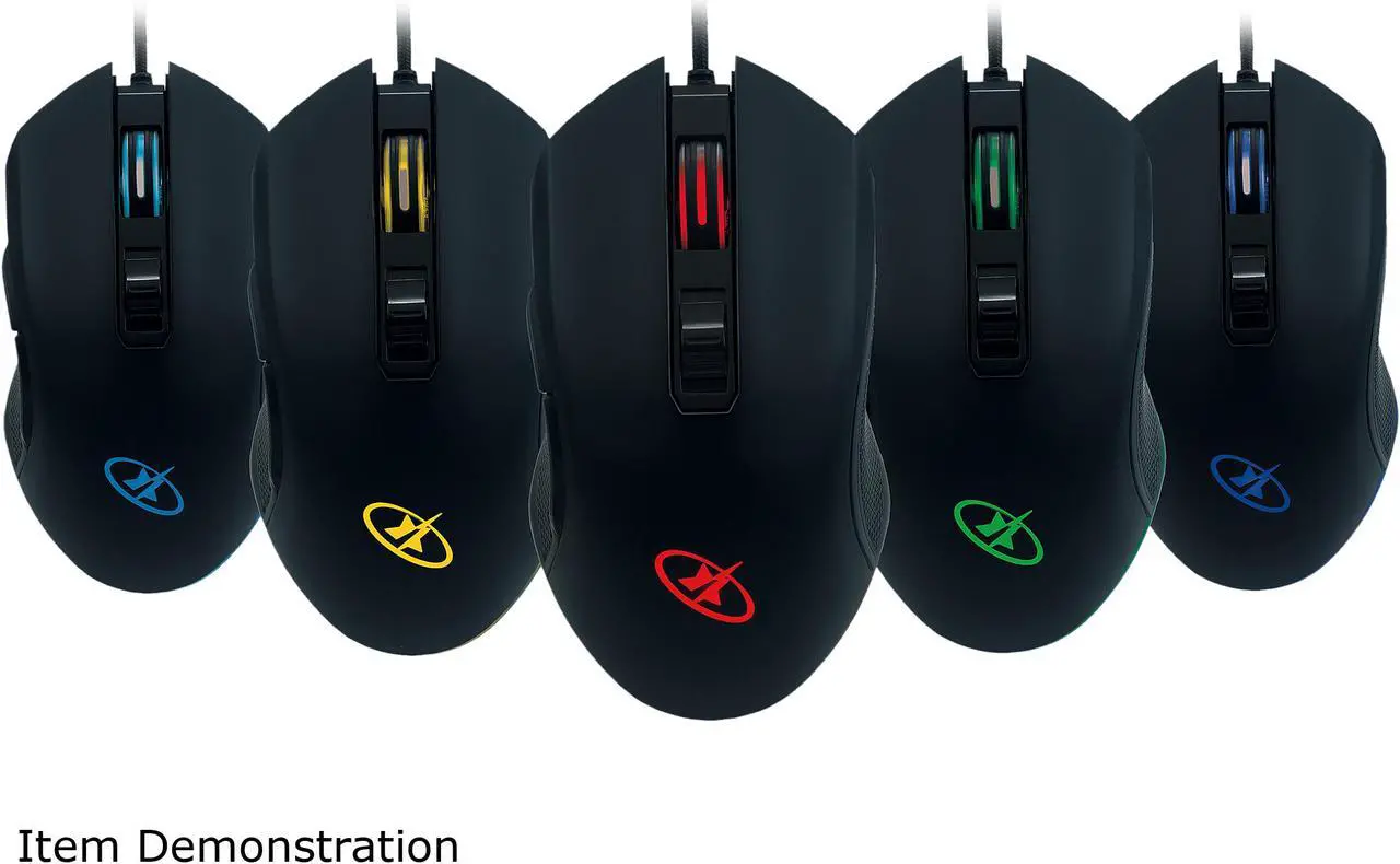 Alt view image 6 of 5 - Rosewill NEON M57- 4000 dpi RGB Backlit Optical Wired Gaming Mouse