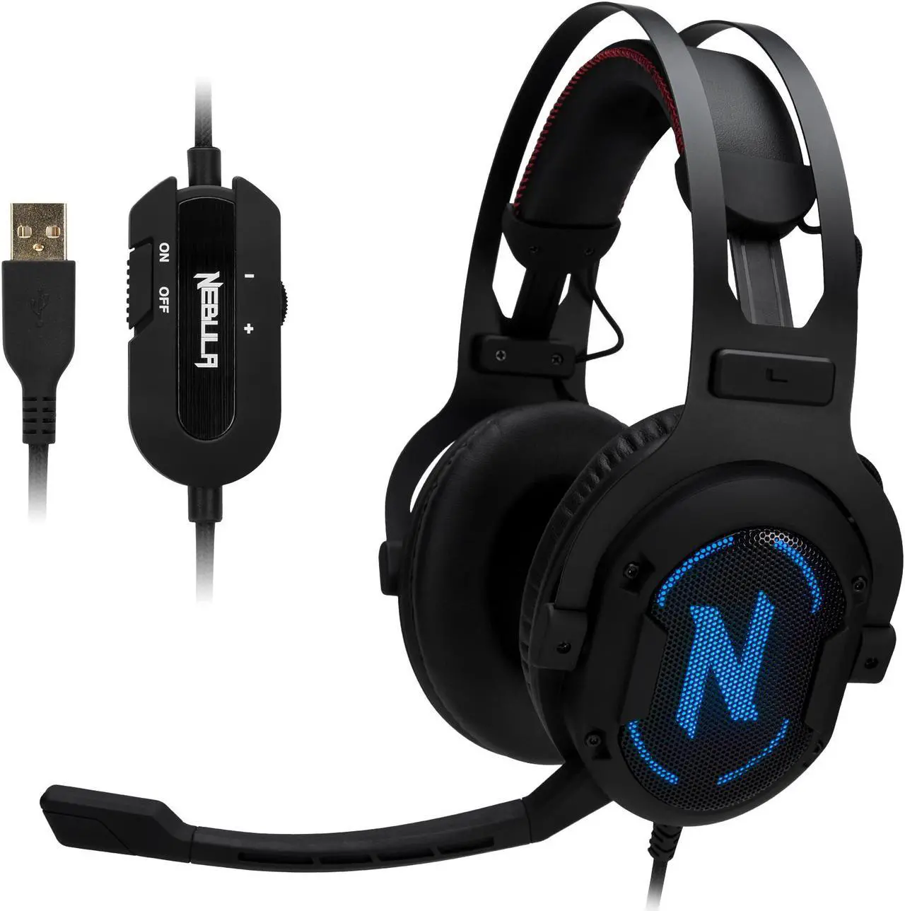 Main image of Rosewill 7.1 Surround Sound Gaming Headset, RGB Noise Isolation Headphones, Memory Foam Ear Pads and Microphone - NEBULA GX60