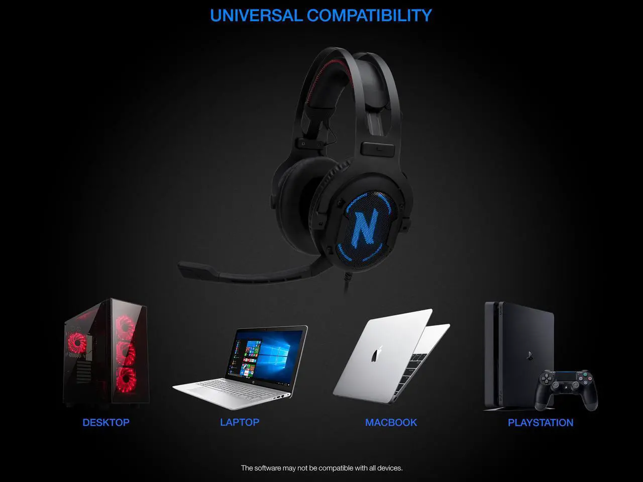 Alt view image 7 of 9 - Rosewill 7.1 Surround Sound Gaming Headset, RGB Noise Isolation Headphones, Memory Foam Ear Pads and Microphone - NEBULA GX60