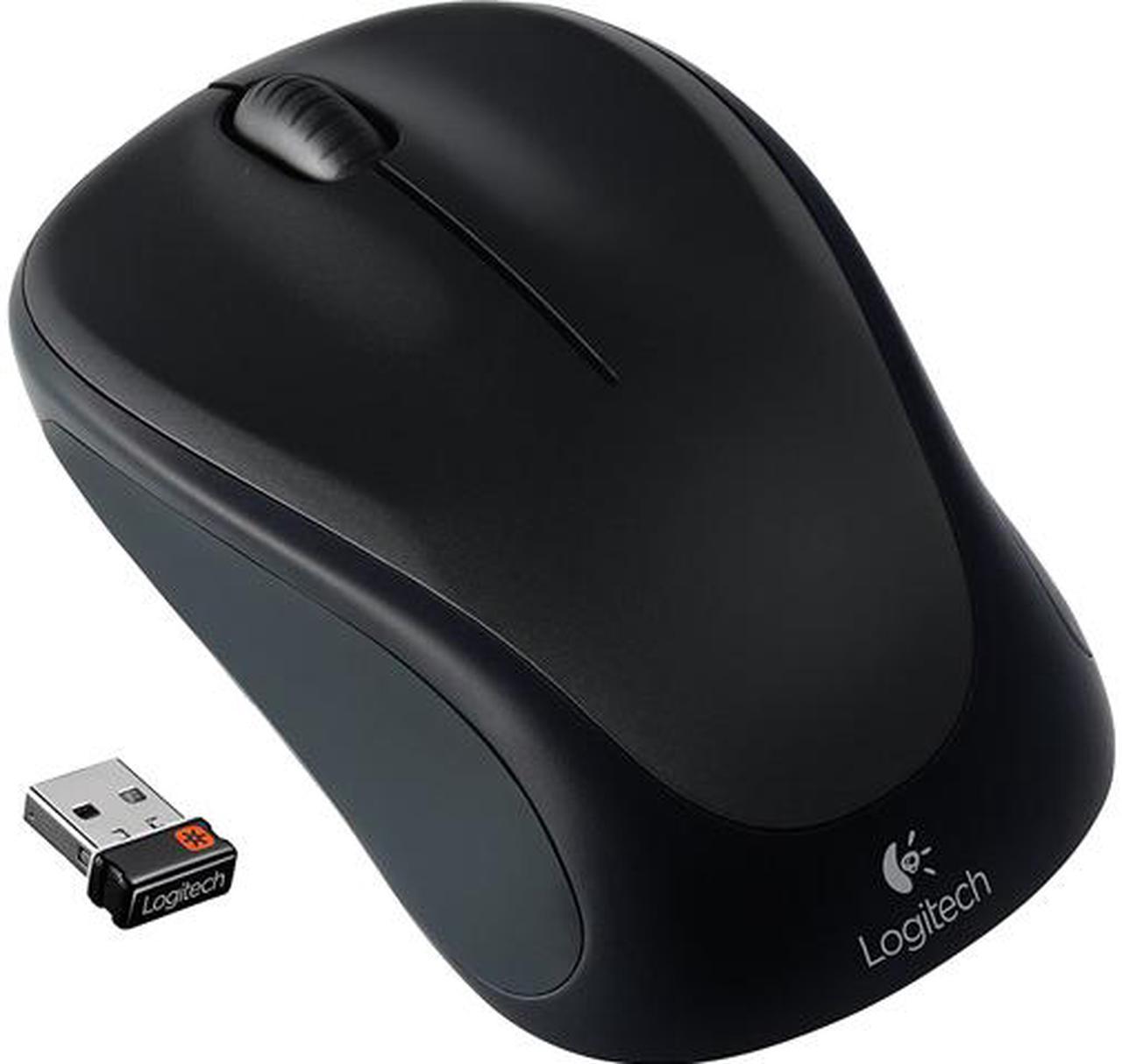 Logitech M317 Wireless Mouse, 2.4 GHz with USB Receiver, 1000 DPI Optical Tracking, 12 Month Battery, Compatible with PC, Mac, Laptop, Chromebook - Black