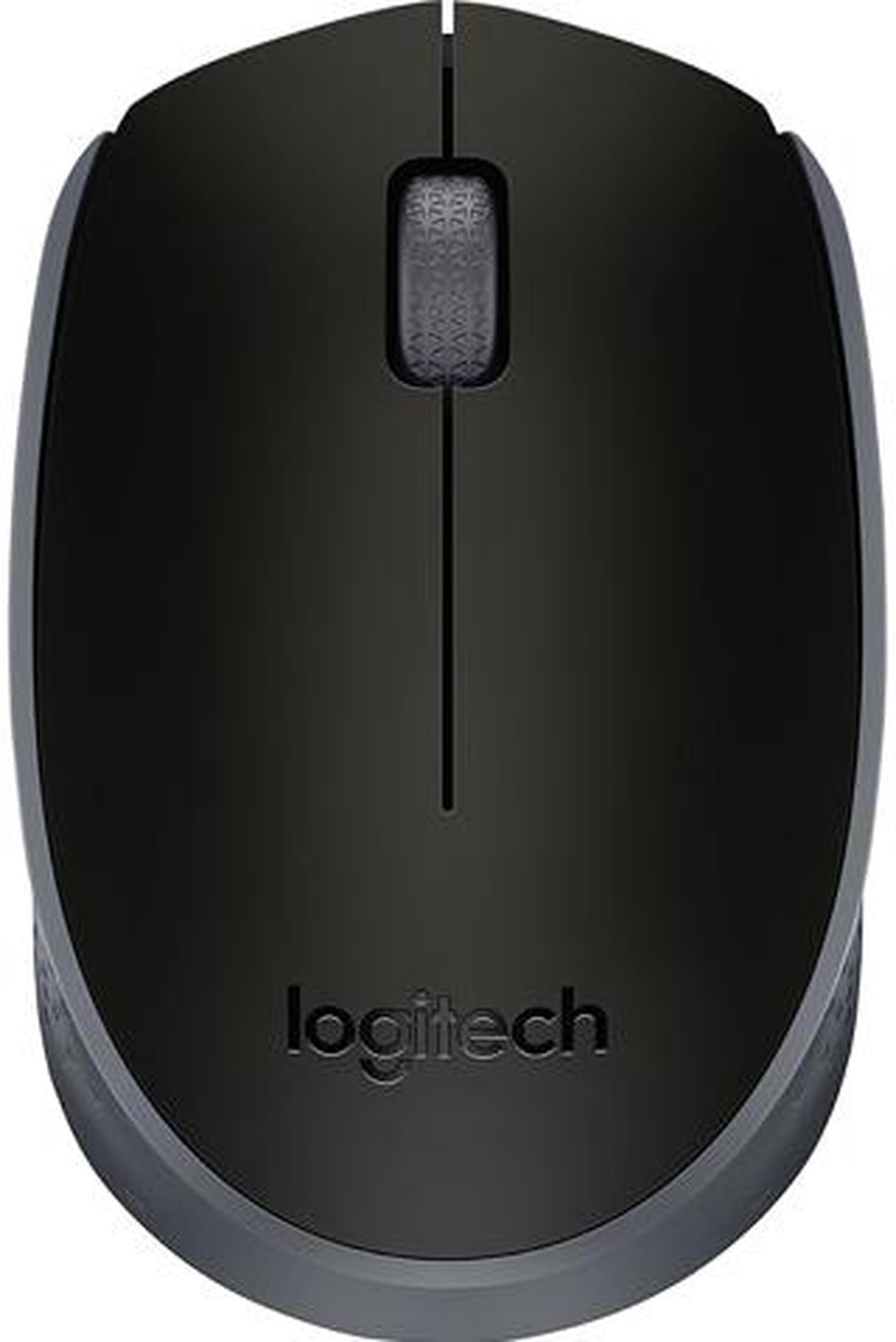 Logitech M170 Wireless Mouse for PC, Mac, Laptop, 2.4 GHz with USB Mini Receiver, Optical Tracking, 12-Months Battery Life, Ambidextrous - Black