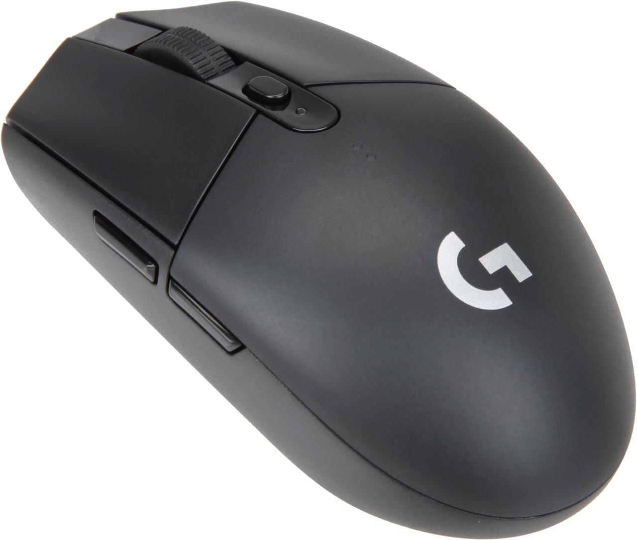 Logitech G305 LIGHTSPEED Wireless Gaming Mouse, Hero 12K Sensor, 12,000 DPI, Lightweight, 6 Programmable Buttons, 250h Battery Life, On-Board Memory, PC/Mac - Black