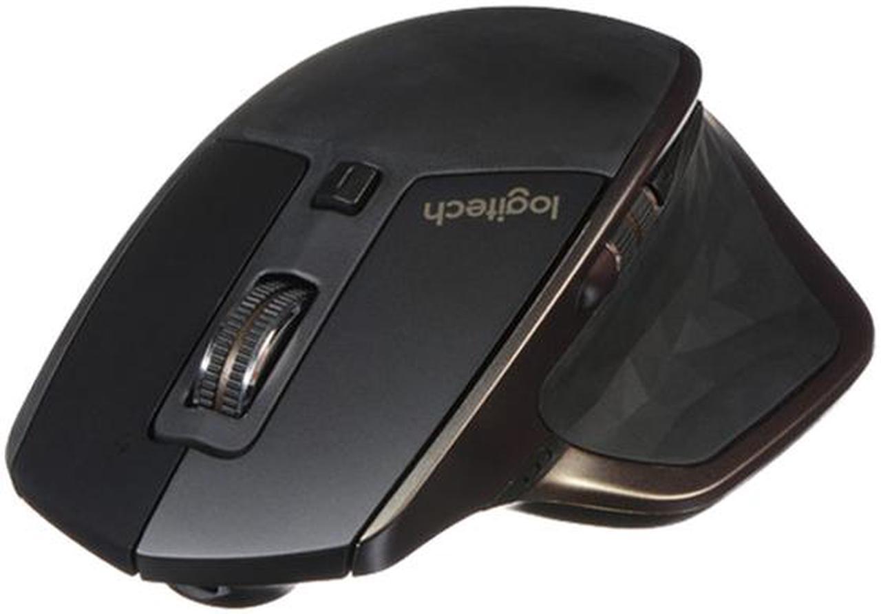 Alt view image 2 of 10 - Logitech MX Master Wireless Mouse – High-precision Sensor, Speed-Adaptive Scroll Wheel, Easy-Switch up to 3 Devices - Meteorite Black