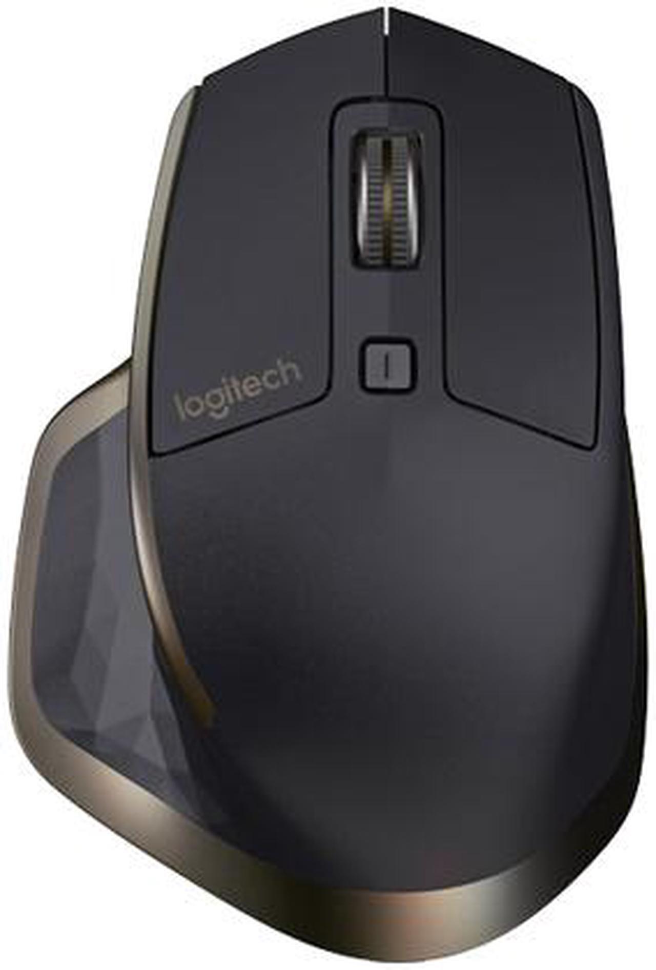 Alt view image 3 of 10 - Logitech MX Master Wireless Mouse – High-precision Sensor, Speed-Adaptive Scroll Wheel, Easy-Switch up to 3 Devices - Meteorite Black