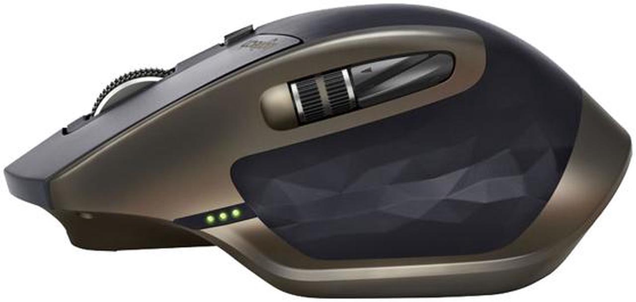 Alt view image 6 of 10 - Logitech MX Master Wireless Mouse – High-precision Sensor, Speed-Adaptive Scroll Wheel, Easy-Switch up to 3 Devices - Meteorite Black