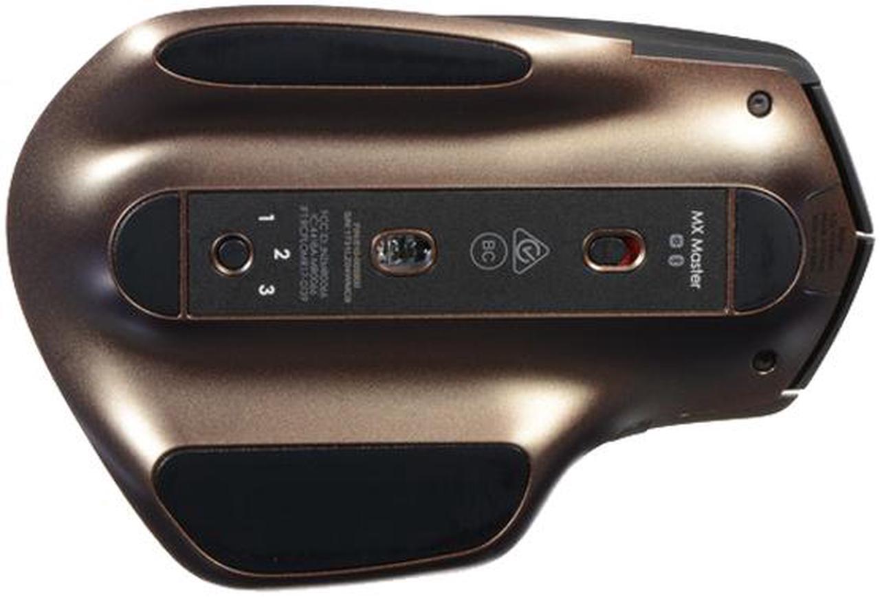 Alt view image 9 of 10 - Logitech MX Master Wireless Mouse – High-precision Sensor, Speed-Adaptive Scroll Wheel, Easy-Switch up to 3 Devices - Meteorite Black