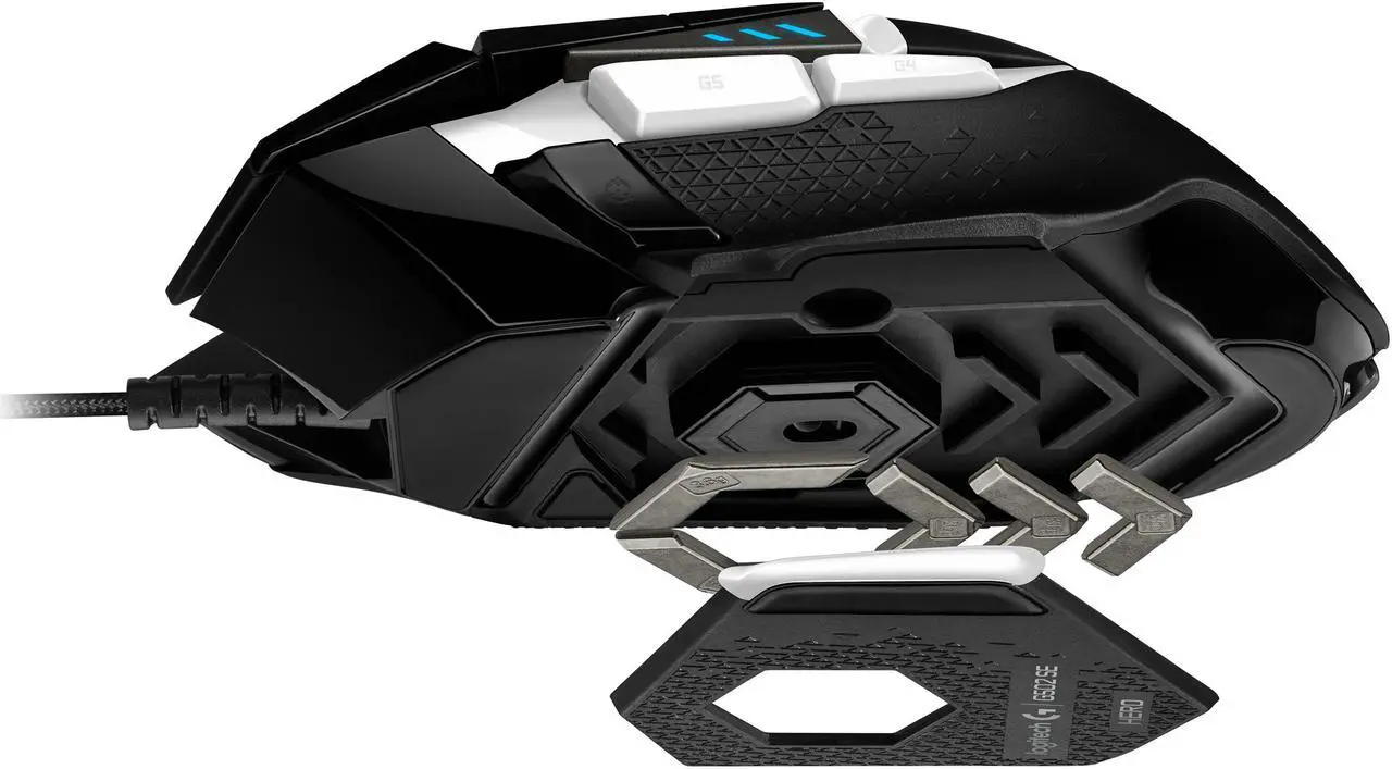 Alt view image 2 of 2 - Logitech G502 SE HERO 910-005728 Black/White 11 Buttons Tilt Wheel Wired Optical Gaming Mouse