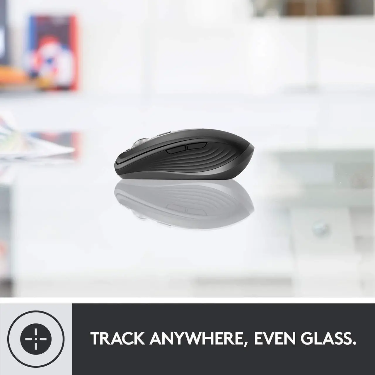 Alt view image 8 of 10 - Logitech MX Anywhere 3 Compact Performance Mouse, Wireless, Comfort, Fast Scrolling, Any Surface, Portable, 4000DPI, Customizable Buttons, USB-C, Bluetooth - Black