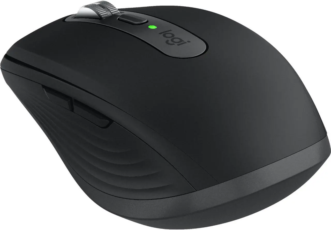 Main image of Logitech MX Anywhere 3 Compact Performance Mouse, Wireless, Comfort, Fast Scrolling, Any Surface, Portable, 4000DPI, Customizable Buttons, USB-C, Bluetooth - Black