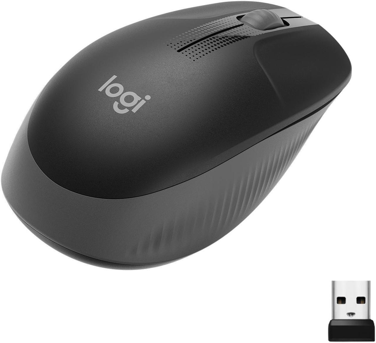 Logitech M190 Wireless Ambidextrous Mouse with 18-Month Battery with Power Saving Mode, Precise Cursor Control & Scrolling, Wide Scroll Wheel, Thumb Grips