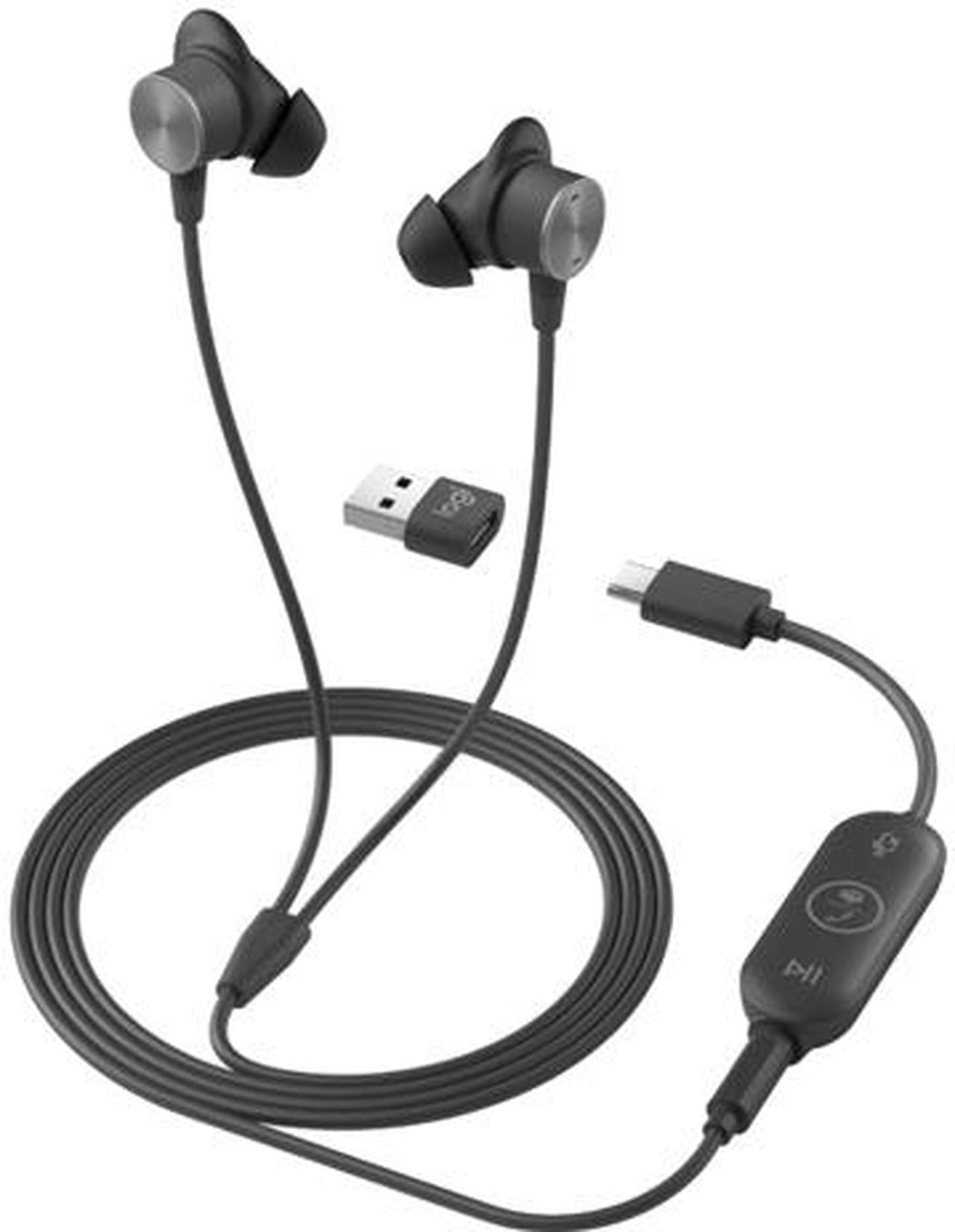 Logitech Zone Wired Earbuds - Graphite