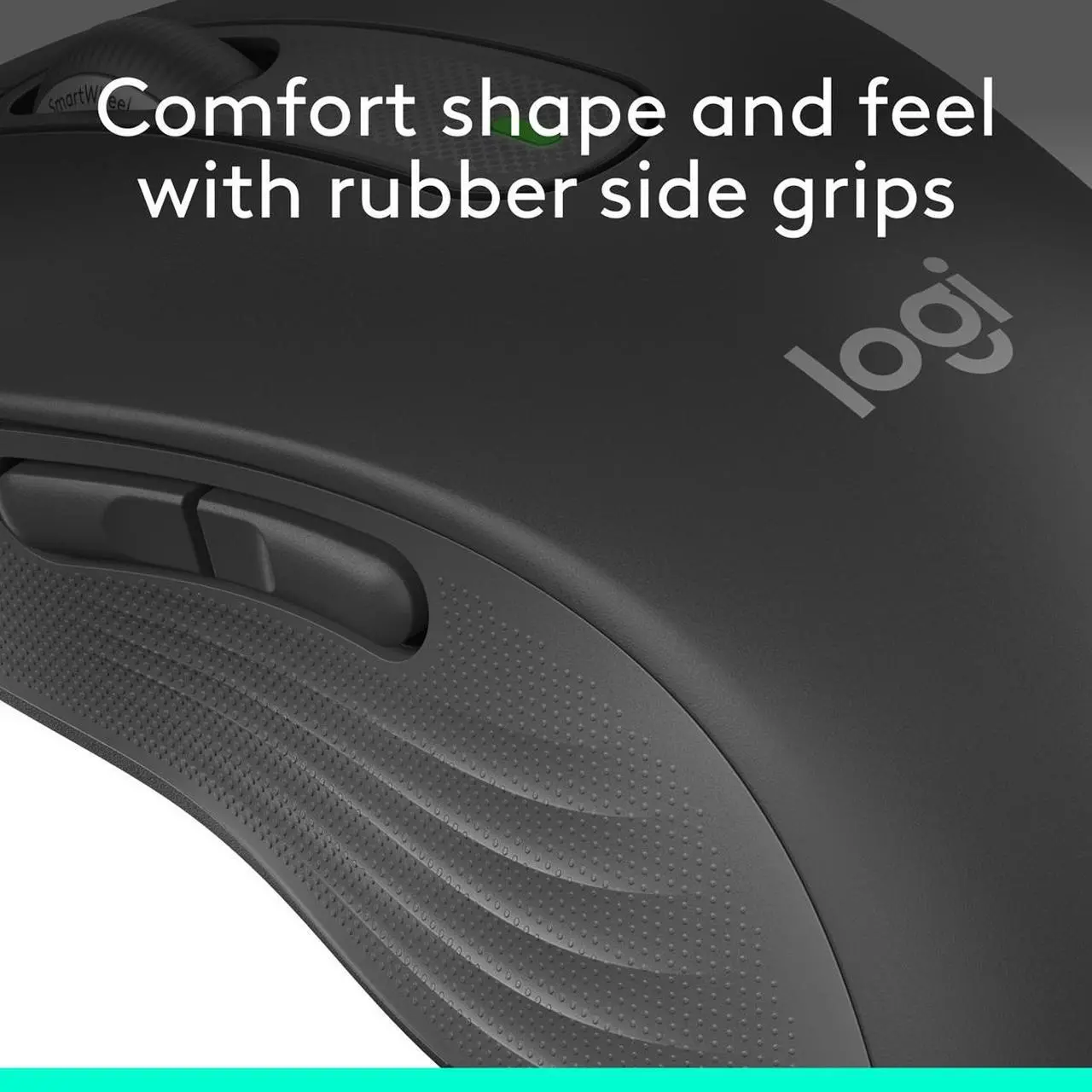 Alt view image 8 of 10 - Logitech M650 Signature wireless Mouse 910-006231 Graphite 5 Buttons 1 x Wheel Wireless Mouse