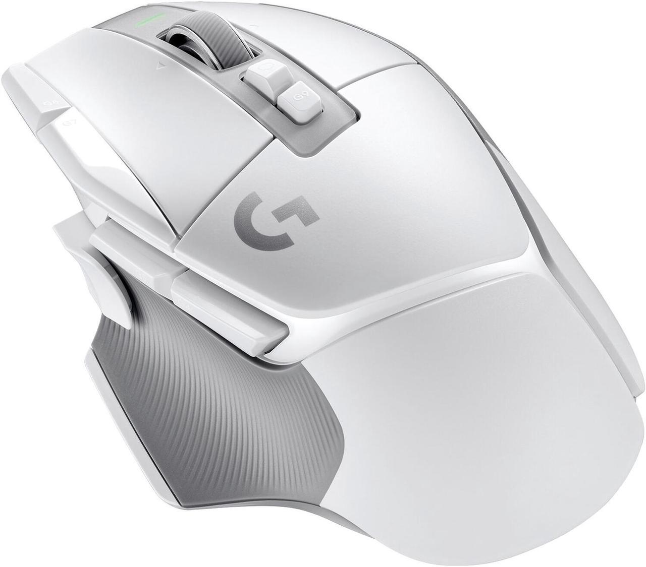 Logitech G502 X LIGHTSPEED Wireless Gaming Mouse - Optical mouse with LIGHTFORCE hybrid optical-mechanical switches, HERO 25K gaming sensor, compatible with PC - macOS/Windows - White