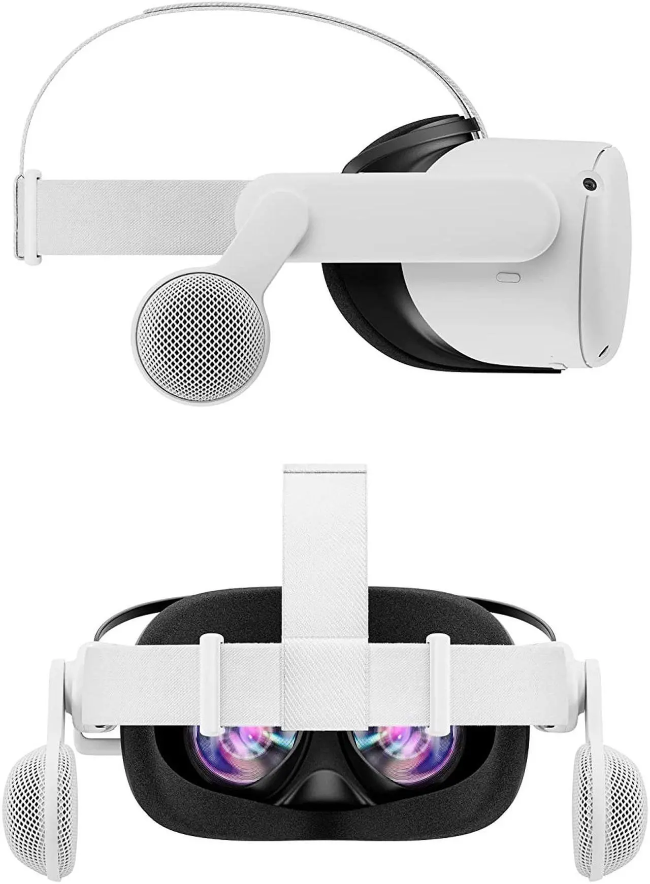 Alt view image 3 of 6 - Logitech Chorus VR Off-Ear Headset for Meta Quest 2 - White