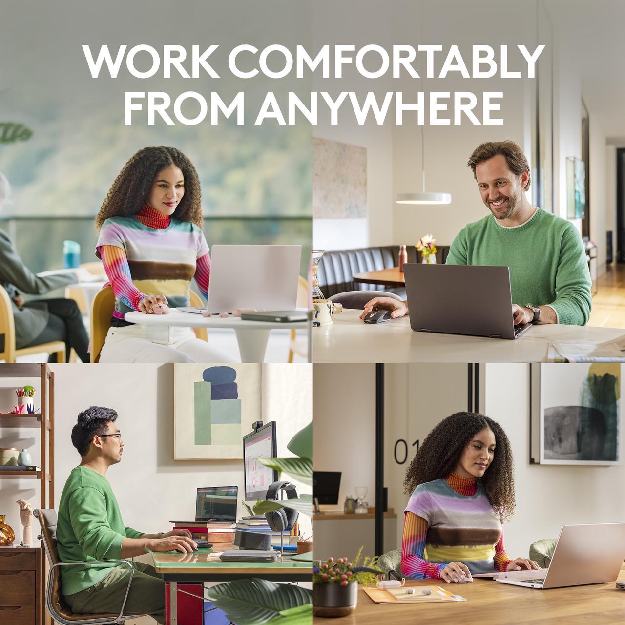 Logitech MX Anywhere 3S Compact Wireless Mouse, Fast Scrolling, 8K DPI Any-Surface Tracking, Quiet Clicks, Programmable Buttons, USB C, Bluetooth,