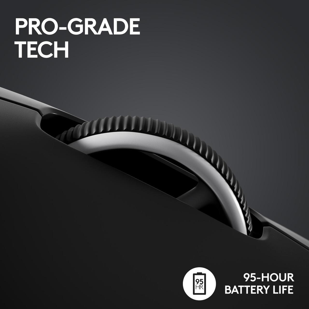 Alt view image 9 of 10 - Logitech G PRO X SUPERLIGHT 2 Lightspeed Wireless Gaming Mouse, Lightweight, LIGHTFORCE Hybrid Switches, Hero 2 Sensor, 44,000 DPI, 5 Programmable Buttons, USB-C Charging, PC & Mac