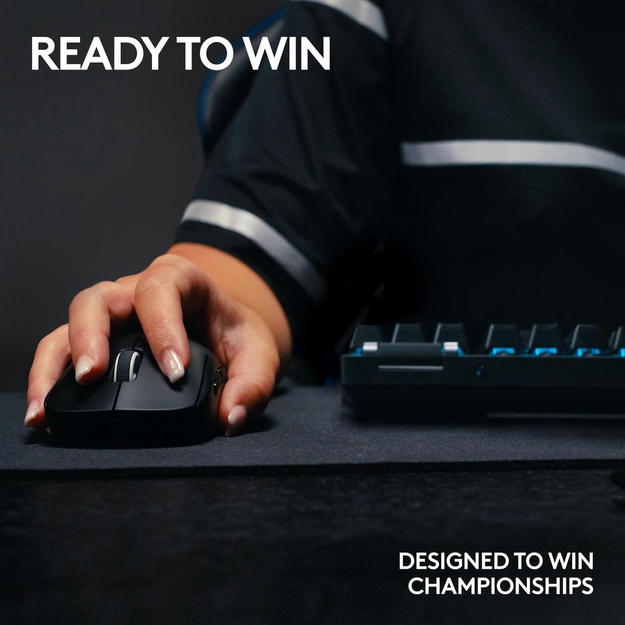 Alt view image 5 of 10 - Logitech G PRO X Superlight 2 Lightspeed Wireless Gaming Mouse, Lightweight, LIGHTFORCE Hybrid Switches, Hero 2 Sensor, 32,000 DPI, 5 Programmable Buttons, USB-C Charging, PC & Mac - White
