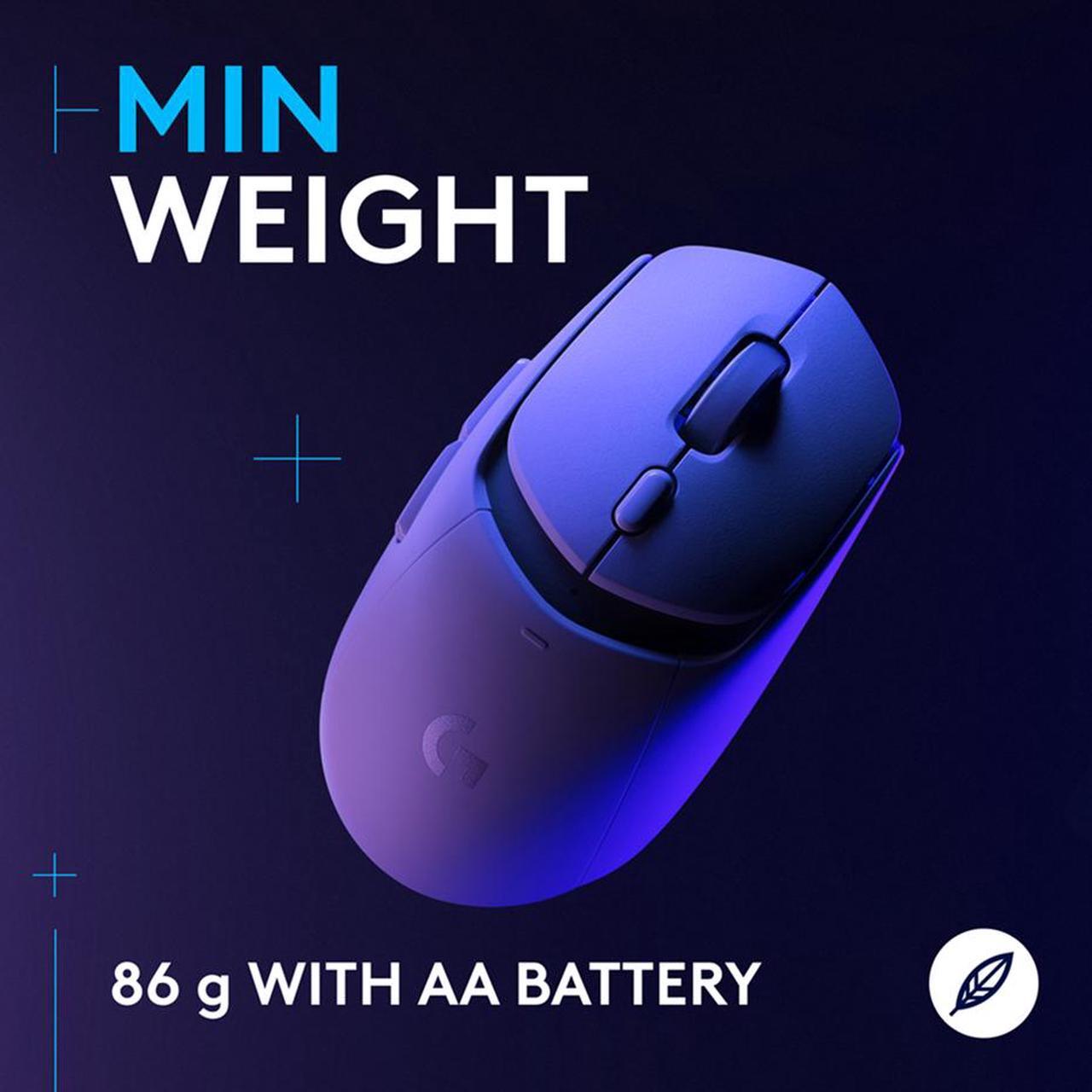 Alt view image 5 of 9 - Logitech G309 LIGHTSPEED Wireless Gaming Mouse, Lightweight, LIGHTFORCE Hybrid Switches, HERO 25K Sensor, 300+ Hour Battery Life With AA Battery, 6 Programmable Buttons, PC & Mac - White